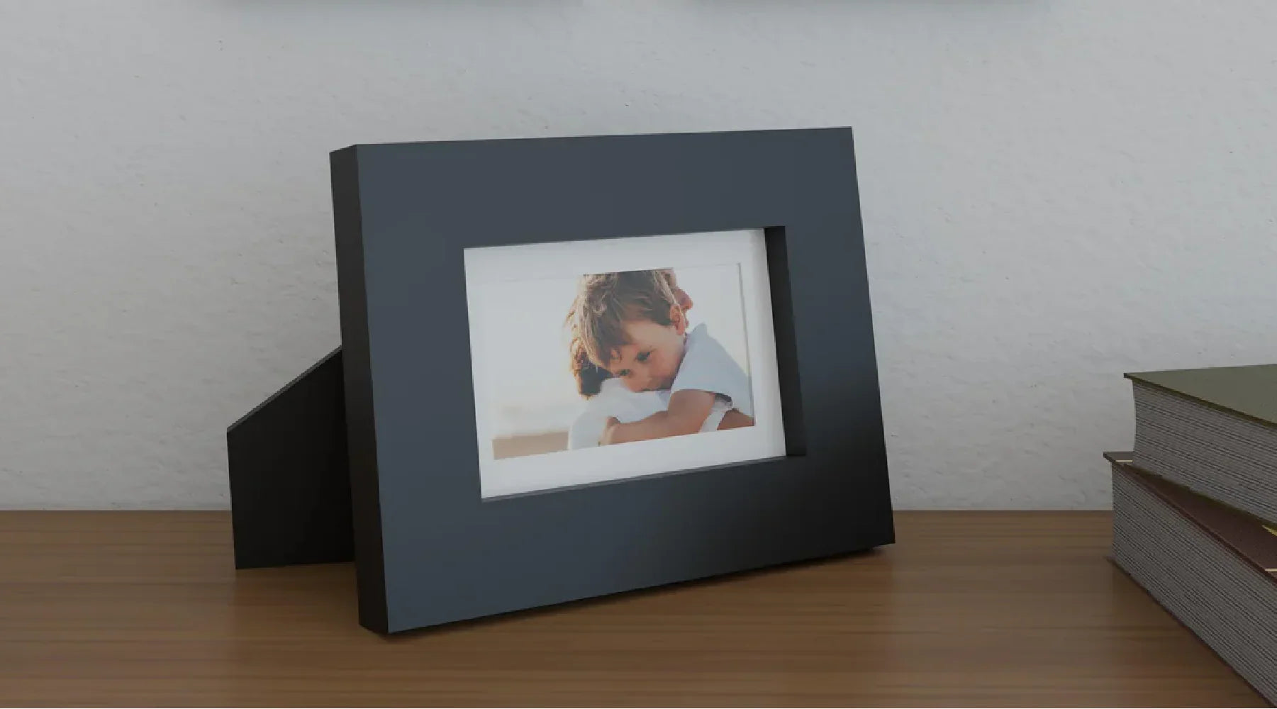 4x6 solid wood picture frame with tempered glass cover, perfect for displaying photographs, artwork, or posters. Ideal for home, office, or gallery use with durable construction and elegant design.
