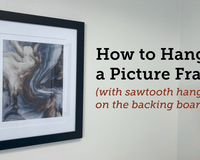 How to Hang a Picture Frame with Sawtooth Hangers