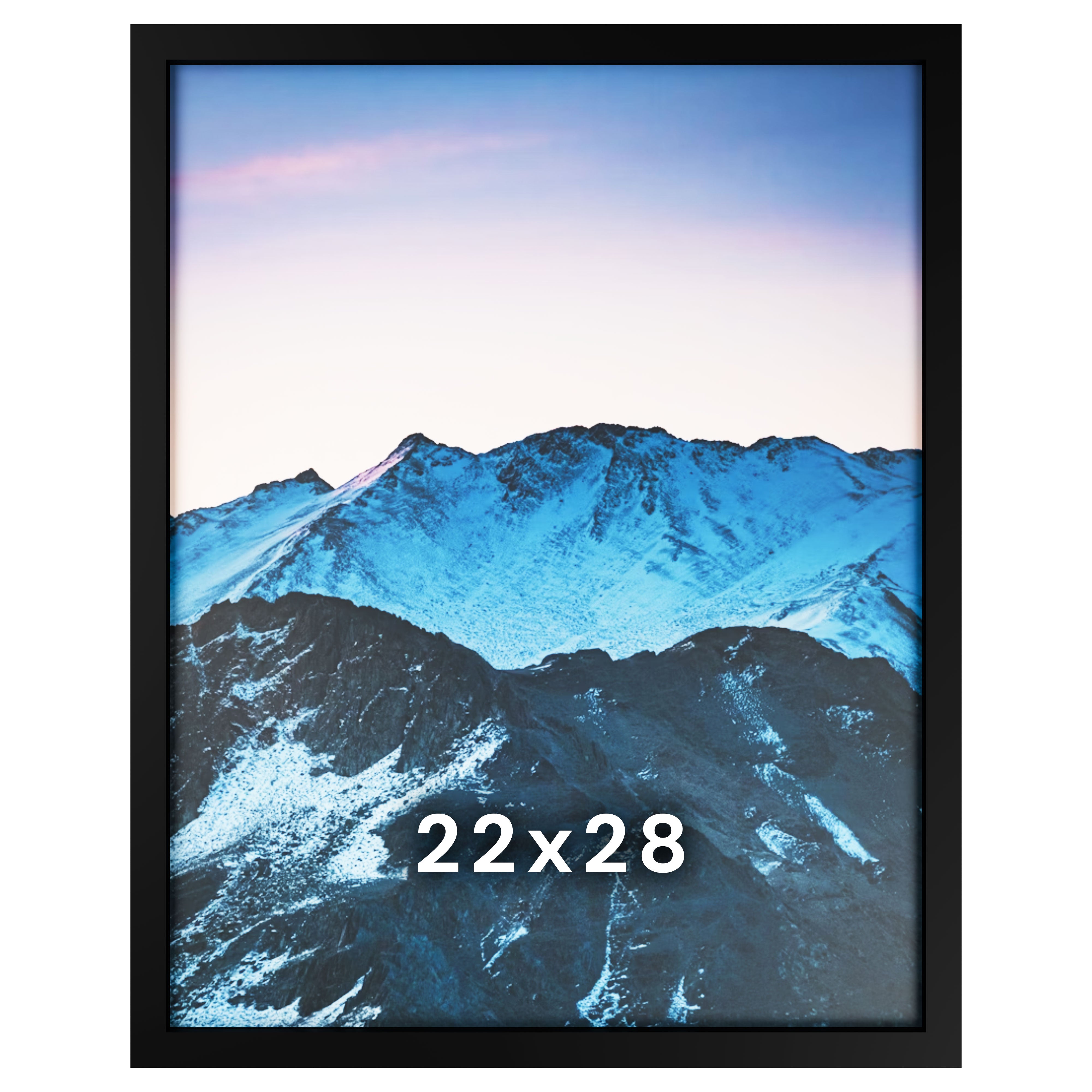 U2 ボノ フォトフレーム入り写真 22x28 Solid Wood Frame, Matted to 18x24, Acrylic Front | Frame Amo