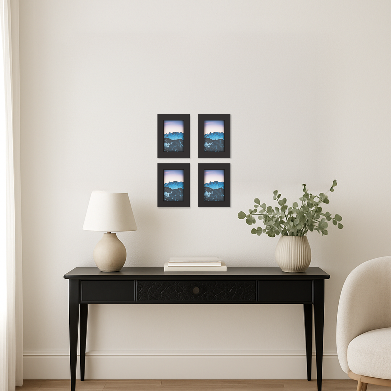 4x6 Marco Foto Madera Mate