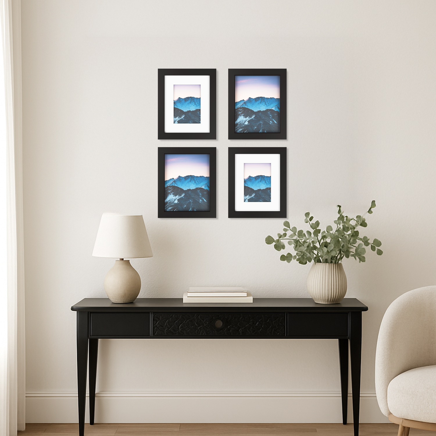 4x6 Marco Foto Madera Mate