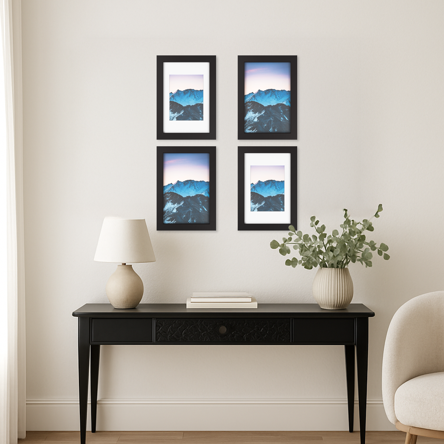 4x6 Marco Foto Madera Mate