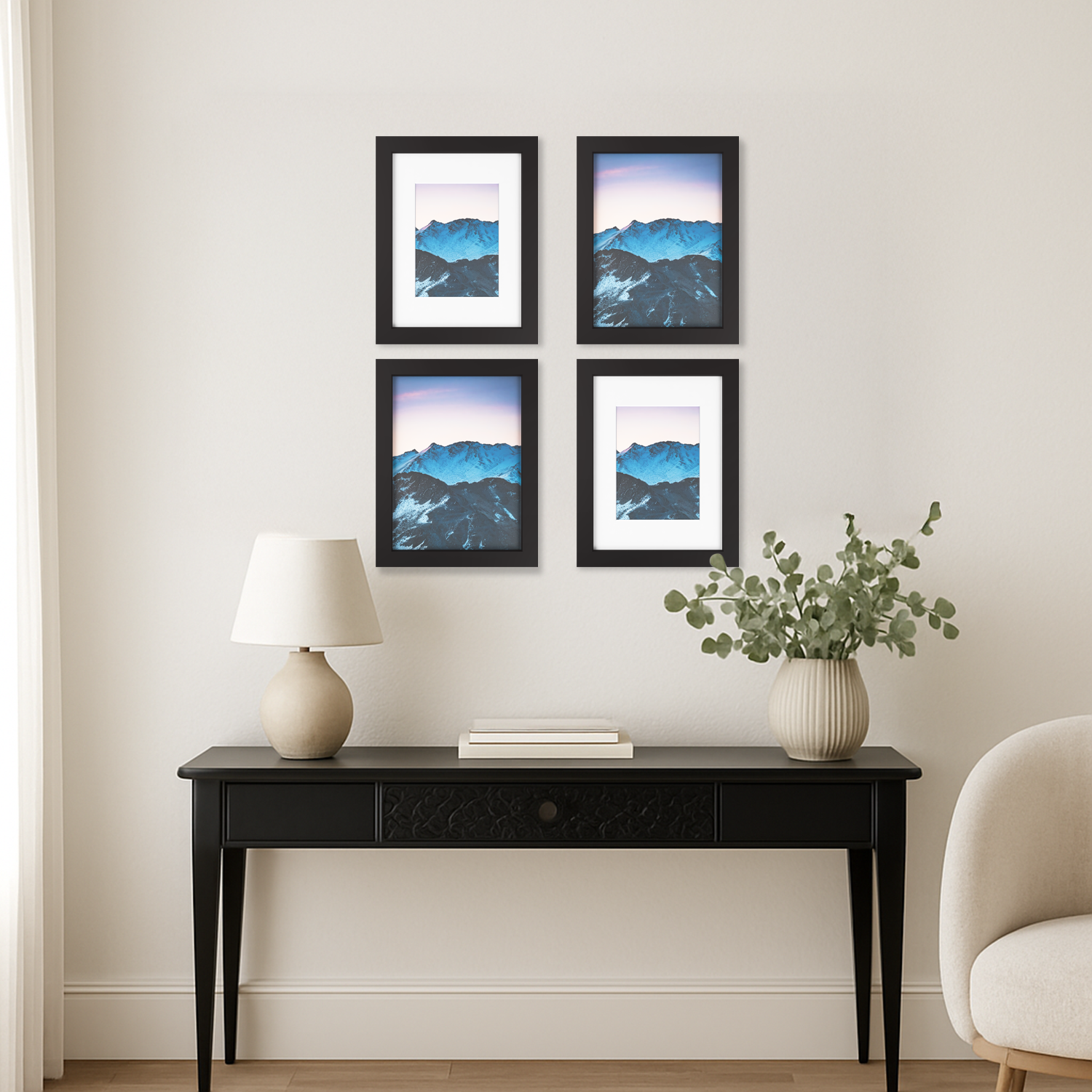 4x6 Marco Foto Madera Mate