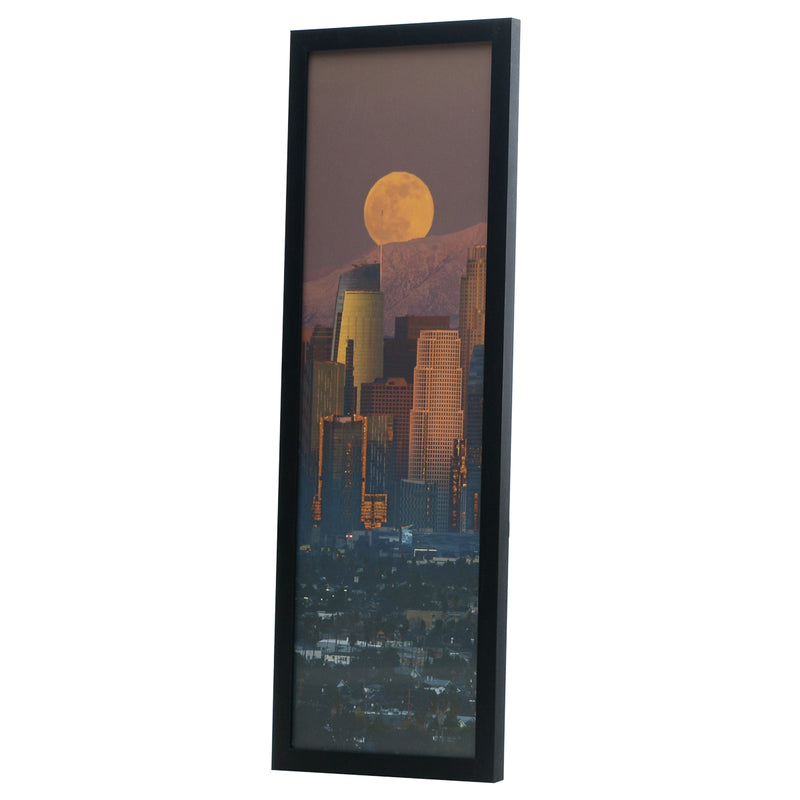 13x39 Modern Poster Frame, 1.25 Inch Wide and 1 Inch Thick Border, Acrylic Front