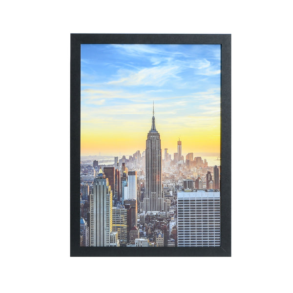 15x20 Modern Picture or Poster Frame, 1 inch Wide Border, Acrylic Front