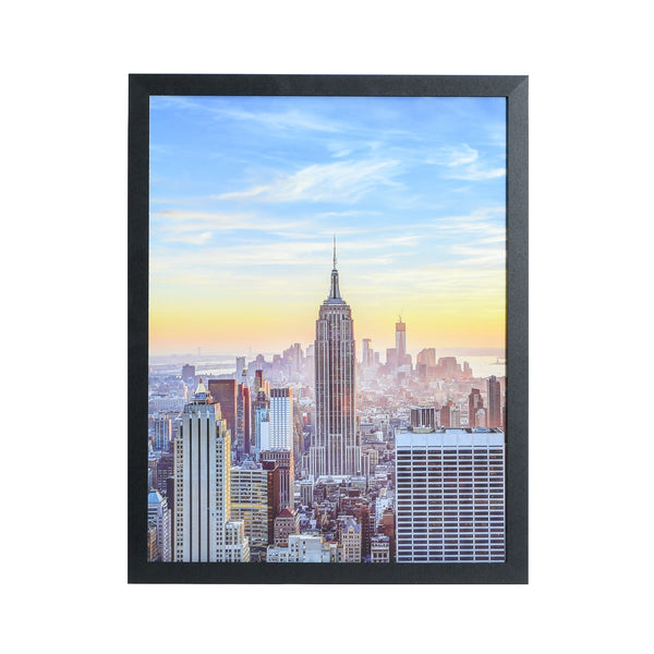 18x24 Modern Picture or Poster Frame, 1 inch Wide Border, Acrylic Front