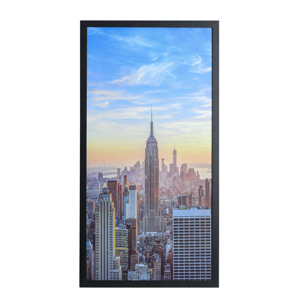 18x36 Modern Picture or Poster Frame, 1 inch Wide Border, Acrylic Front