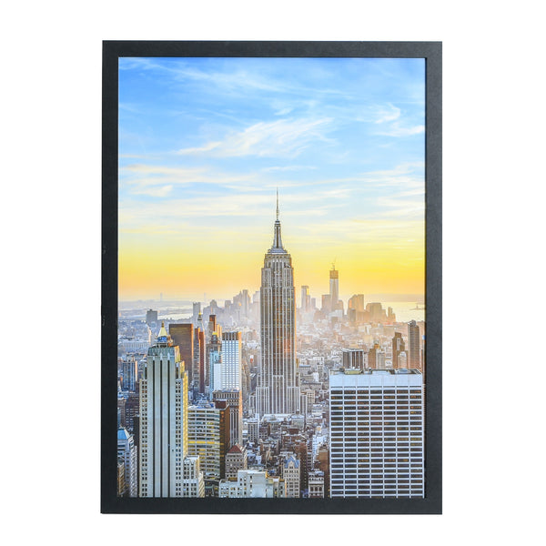18x27 Modern Picture or Poster Frame, 1 inch Wide Border, Acrylic Front