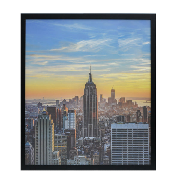 24x28 Modern Picture or Poster Frame, 1 inch Wide Border, Acrylic Front