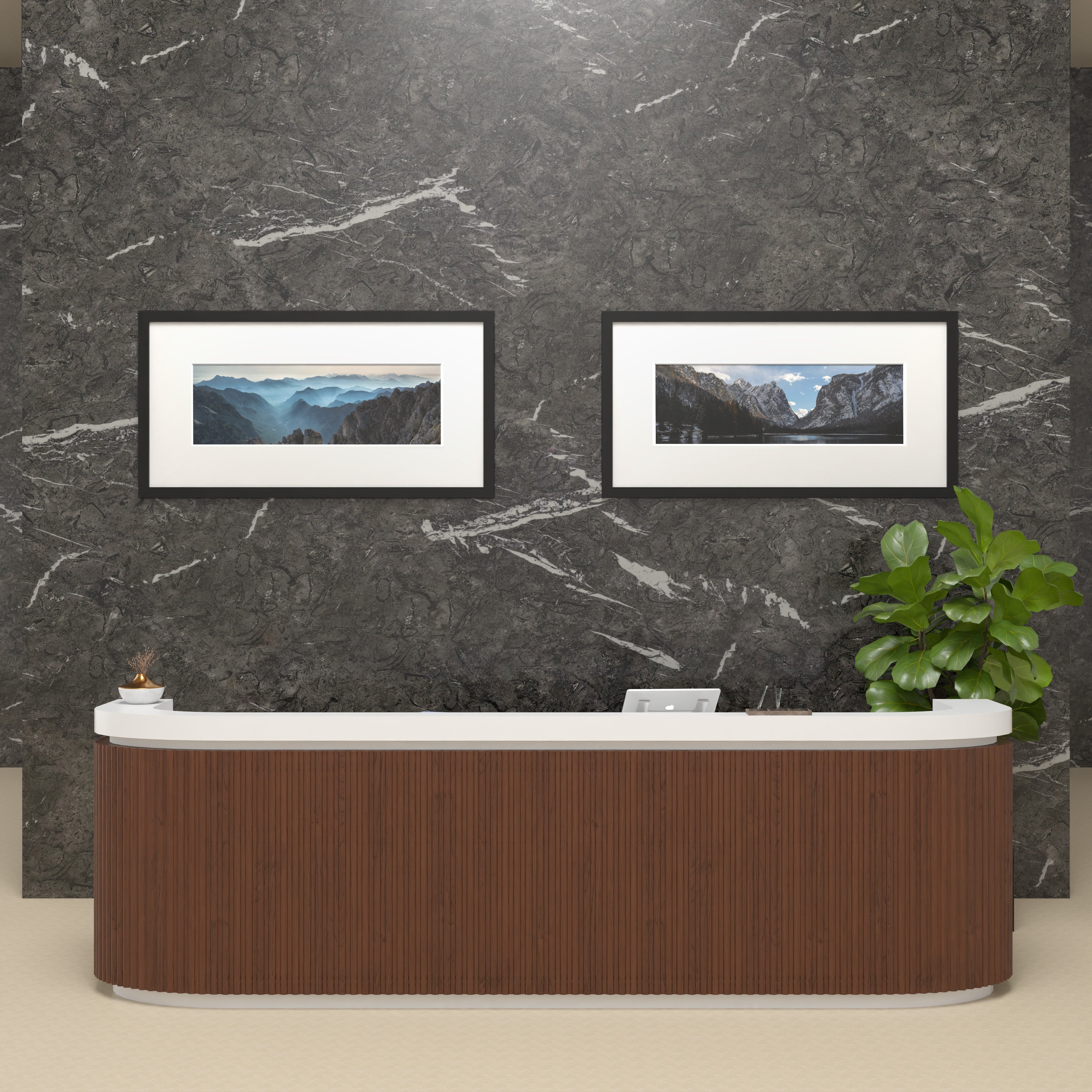 24x48 Marco Foto Madera Mate
