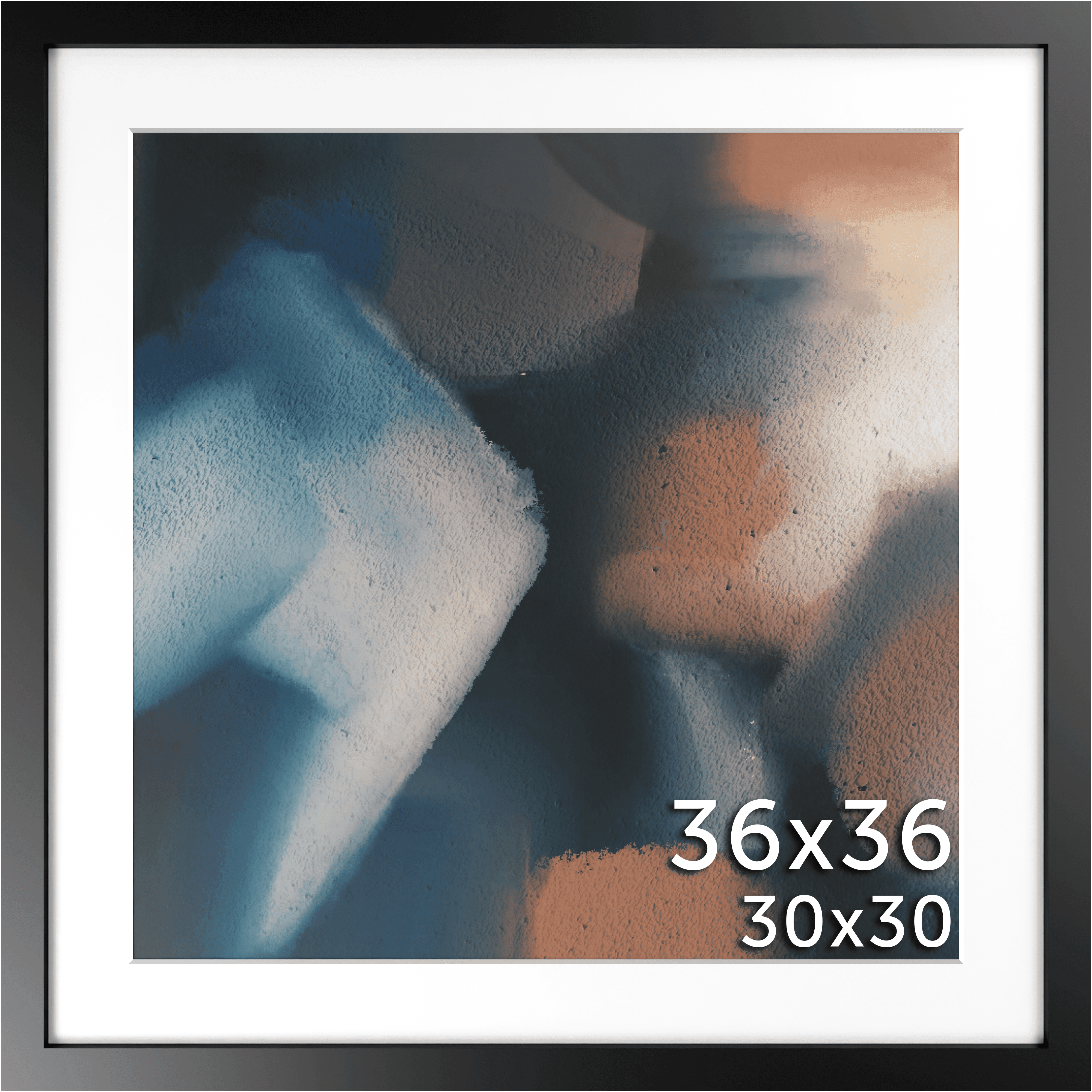 36x36 Matted Frame - Frame Amo
