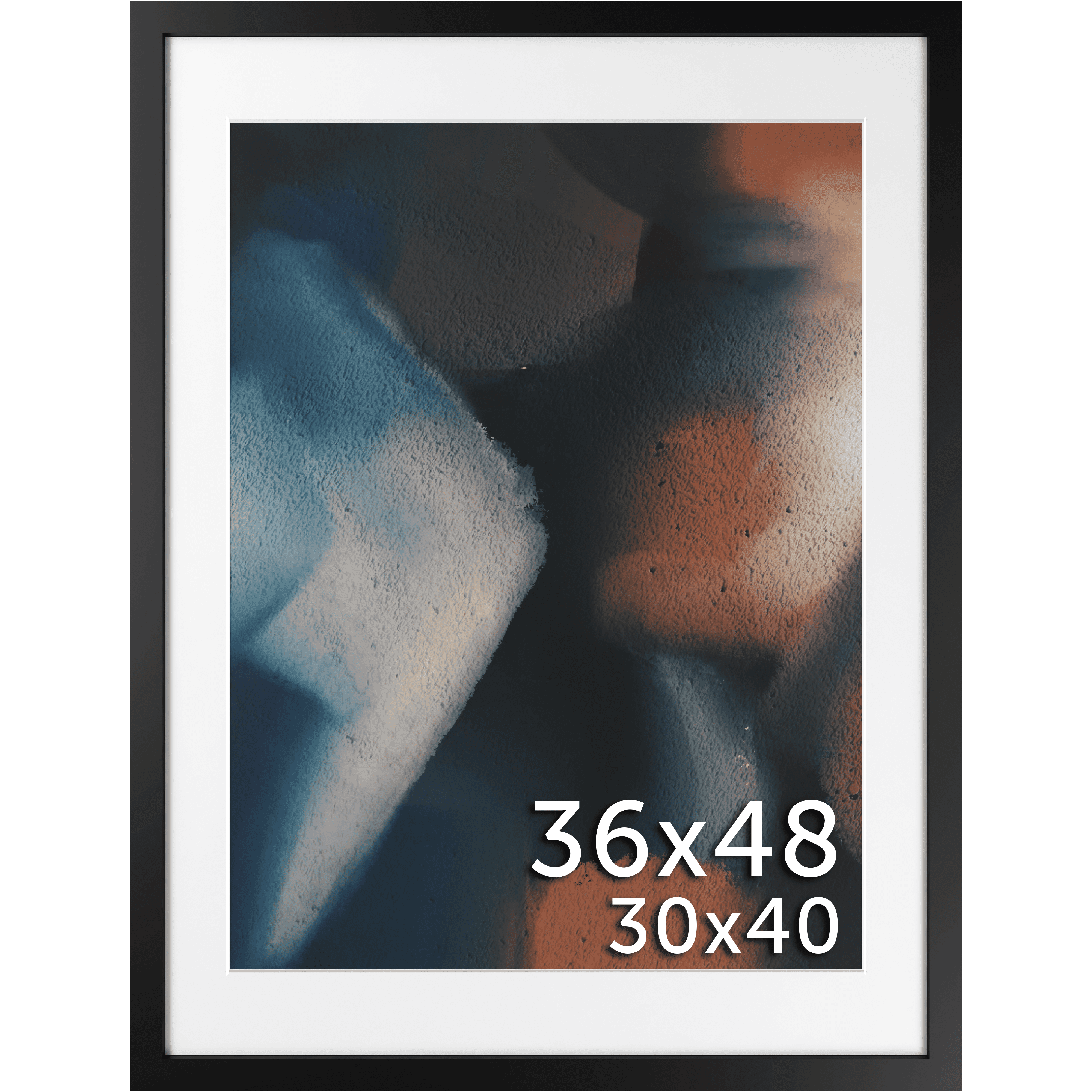 36x48 Matted Frame - Frame Amo