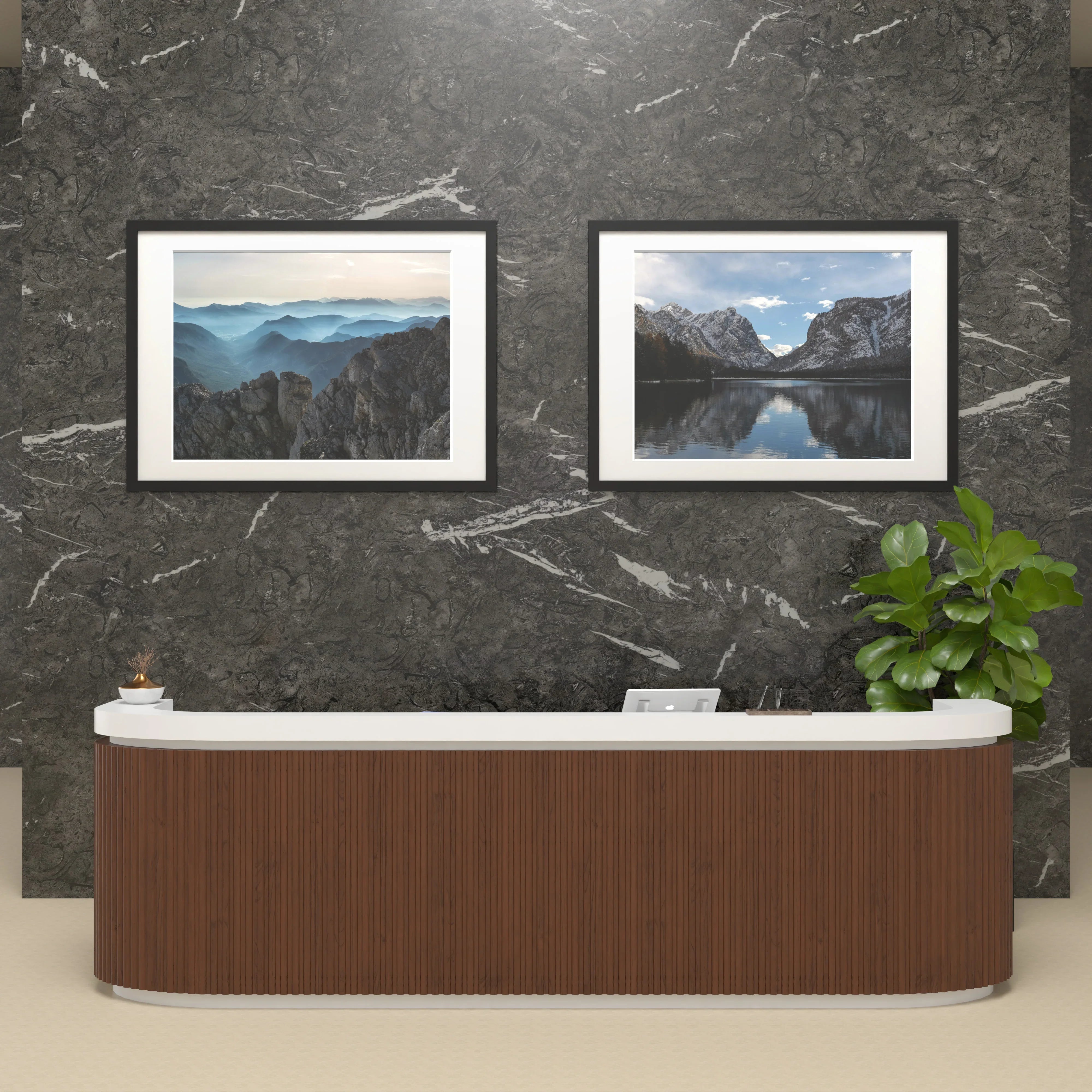 36x50 Marco Foto Madera Mate