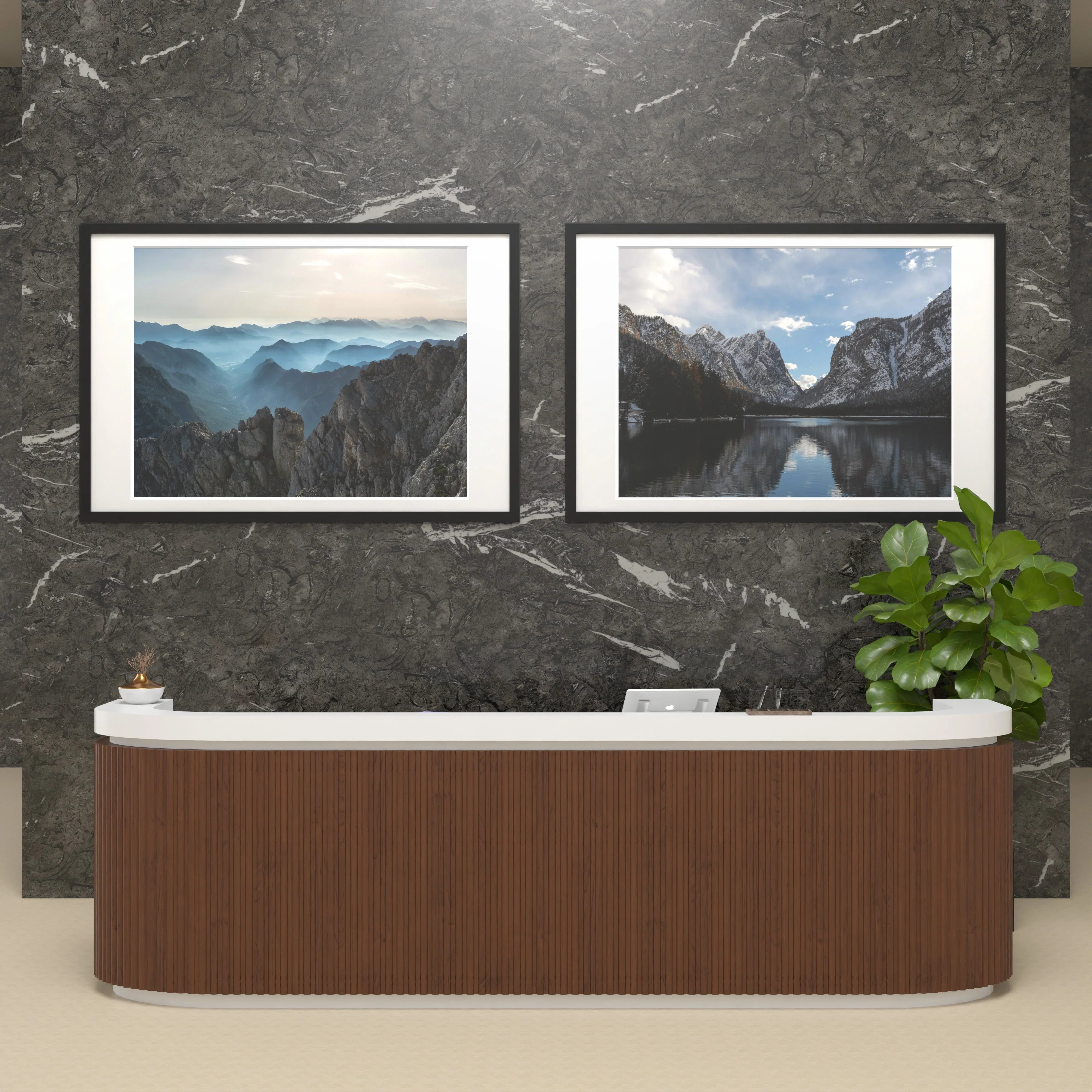 40x60 Matted Wood Frame - Signature Acrylic