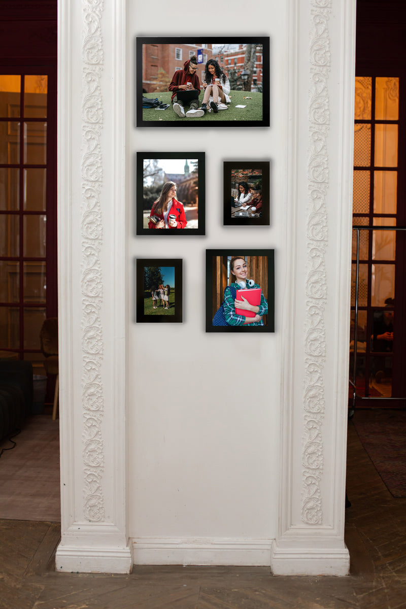 12x15 Black Modern Picture or Poster Frame, 1 inch Wide Border, Acrylic Front