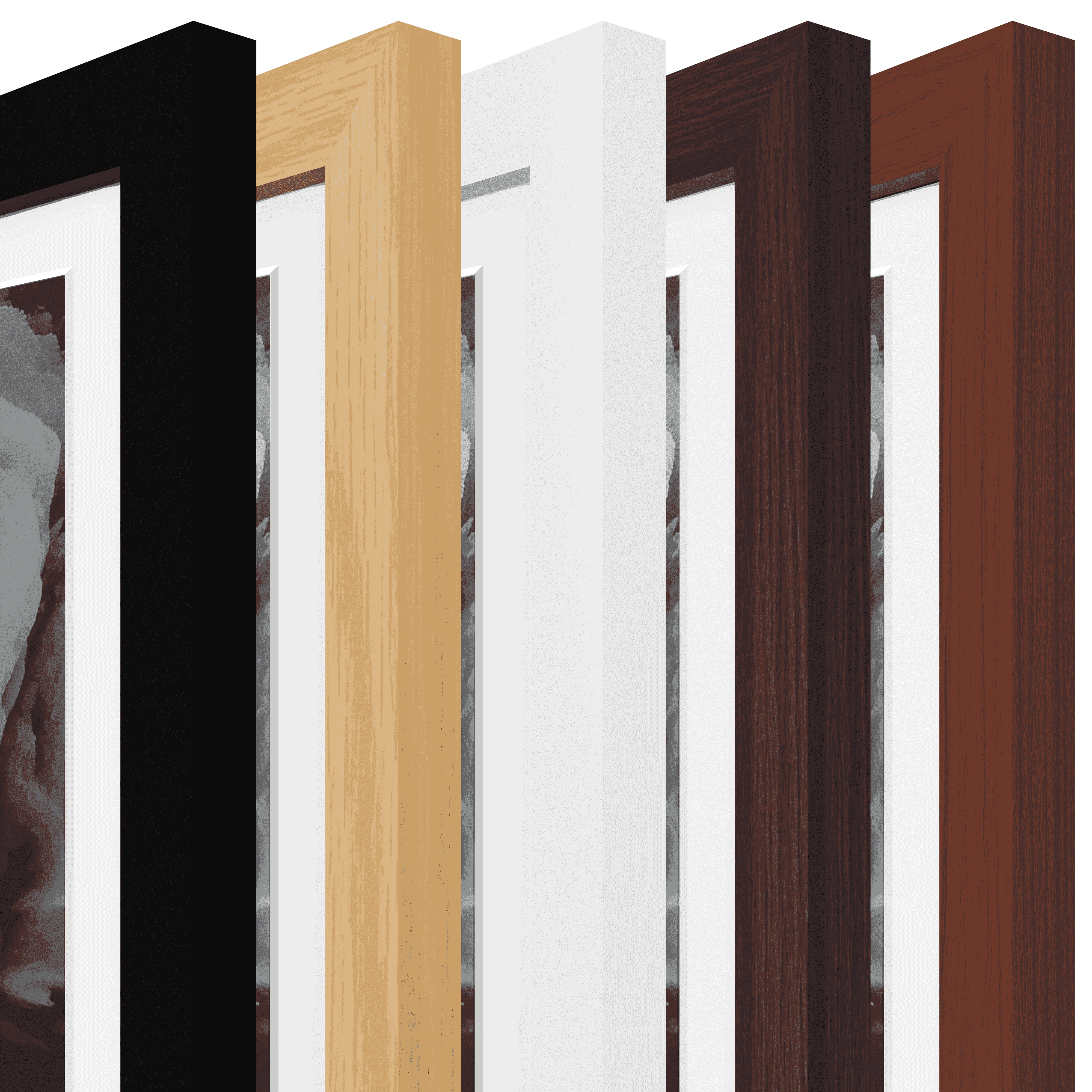 16x24 Matted Wood Frame - Signature Glass