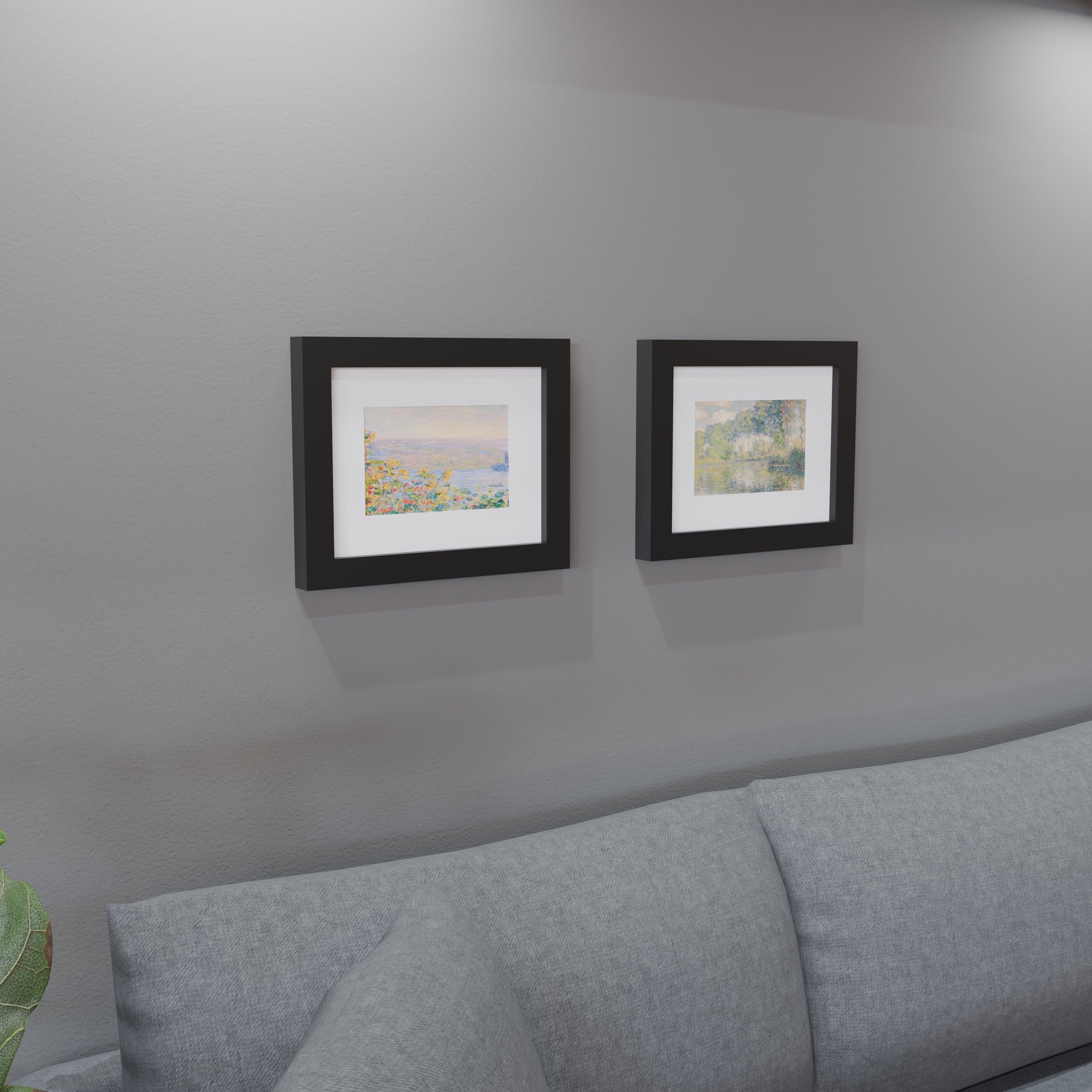 10x13 Matted Wood Frame - Signature Glass