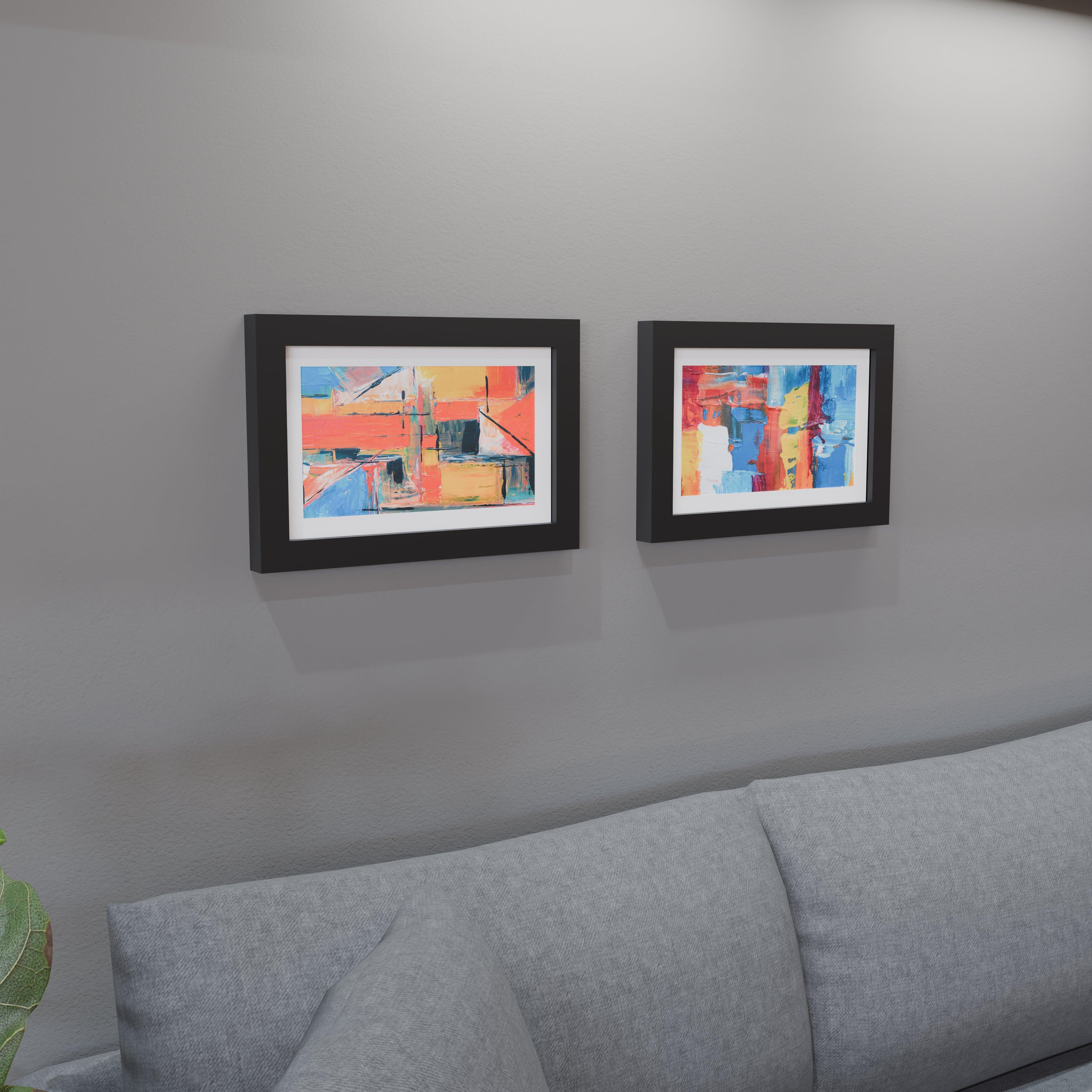 10x16 Matted Wood Frame - Signature Glass