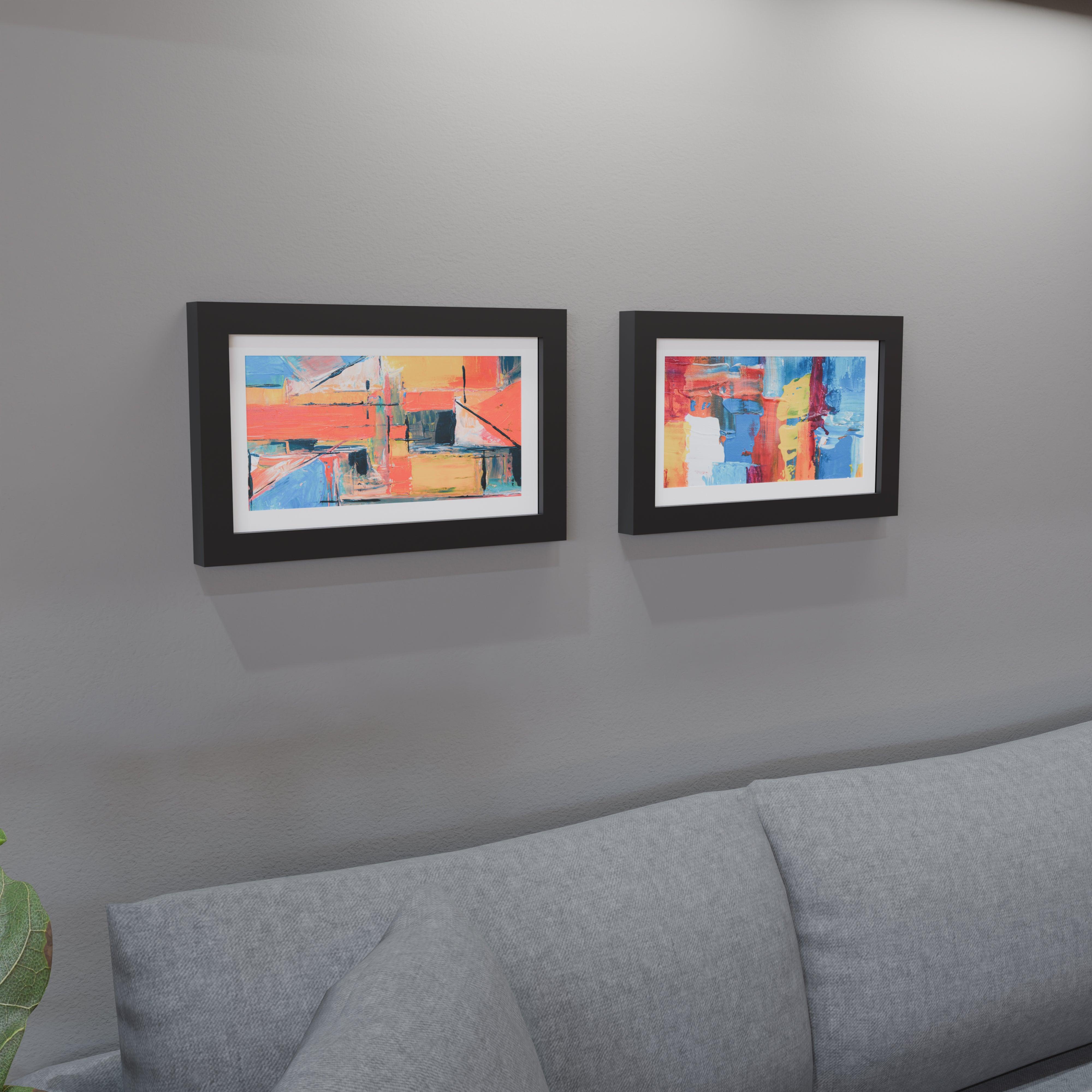 10x18 Matted Wood Frame - Signature Glass
