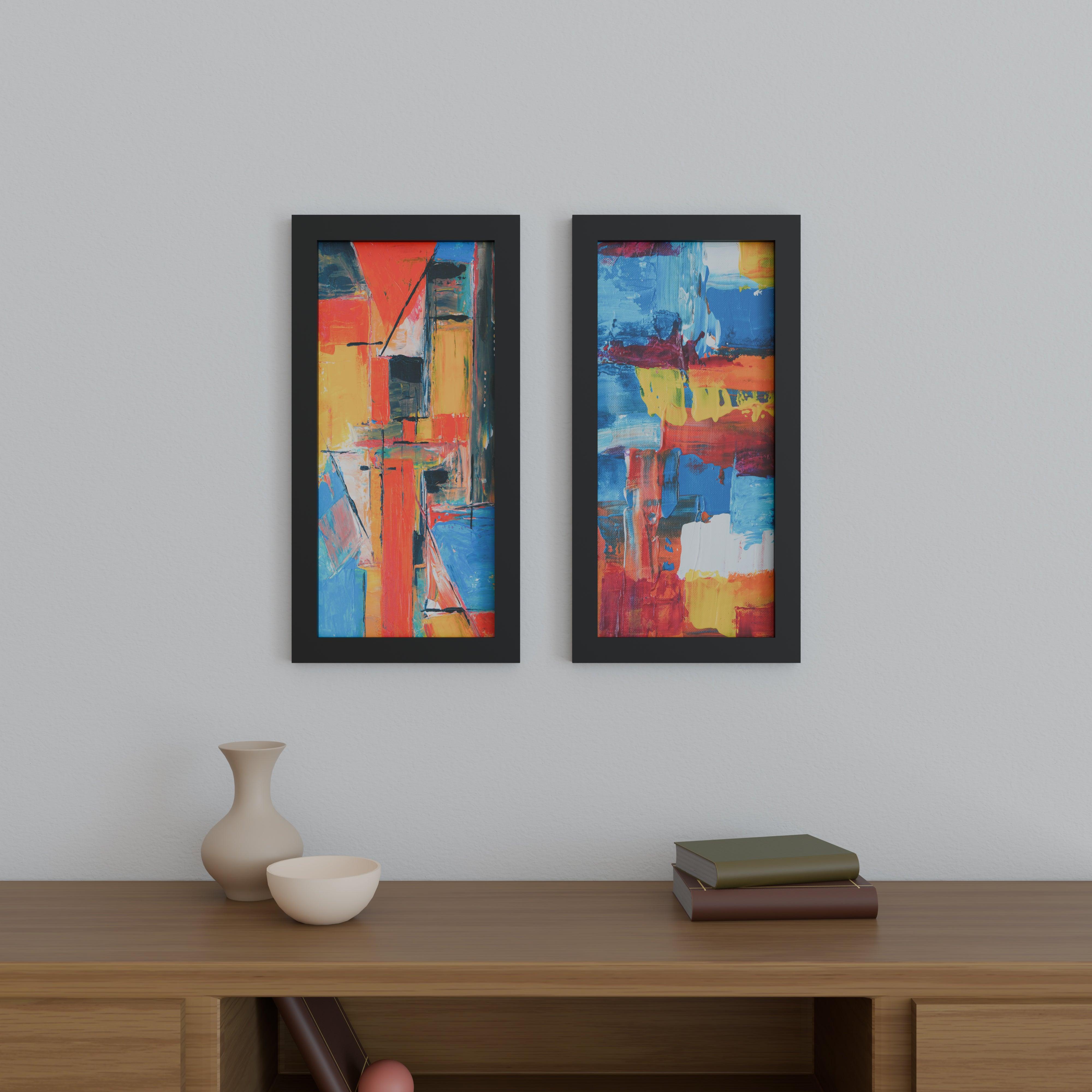 11x24 Matted Wood Frame - Signature Glass