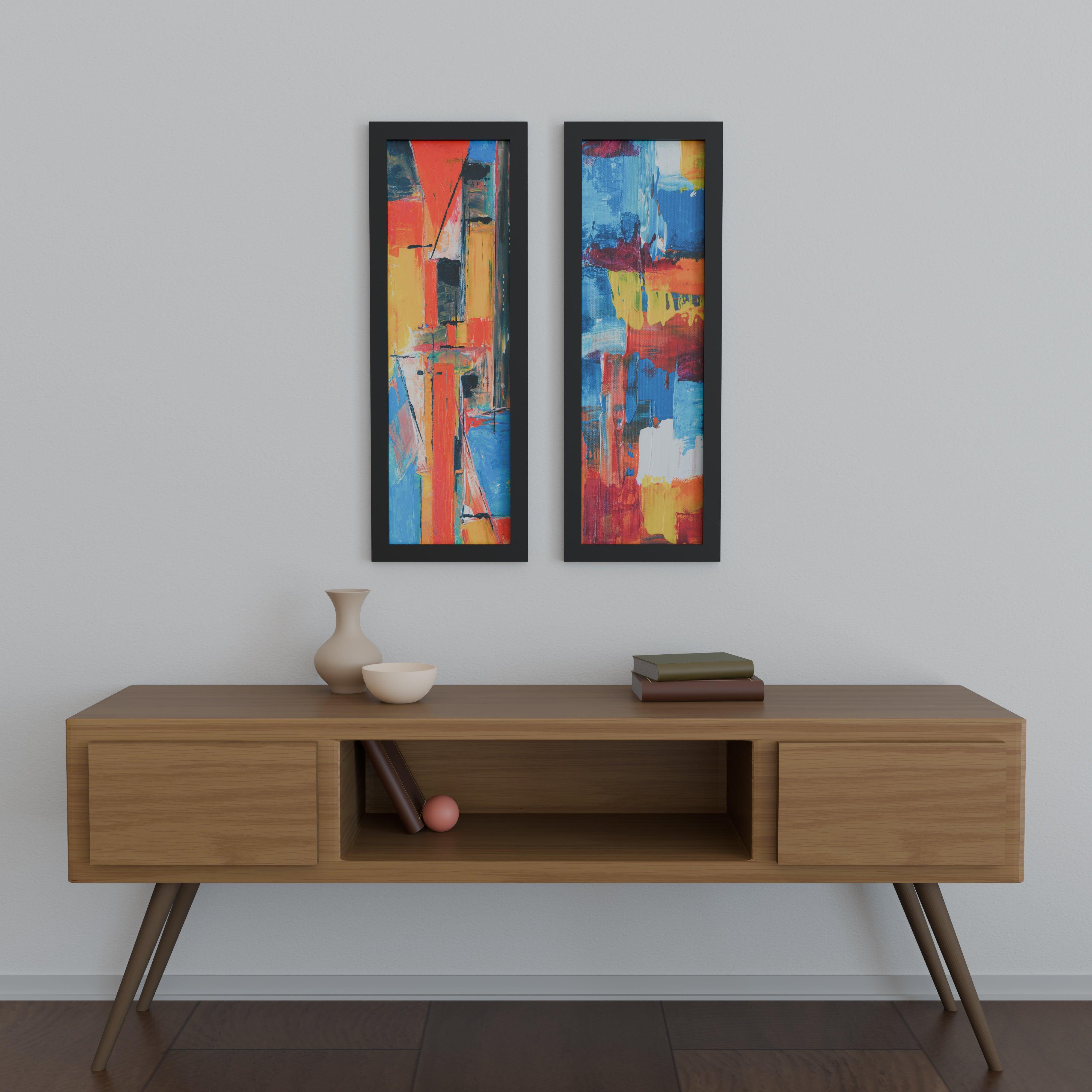 11x35 Matted Wood Frame - Signature Glass