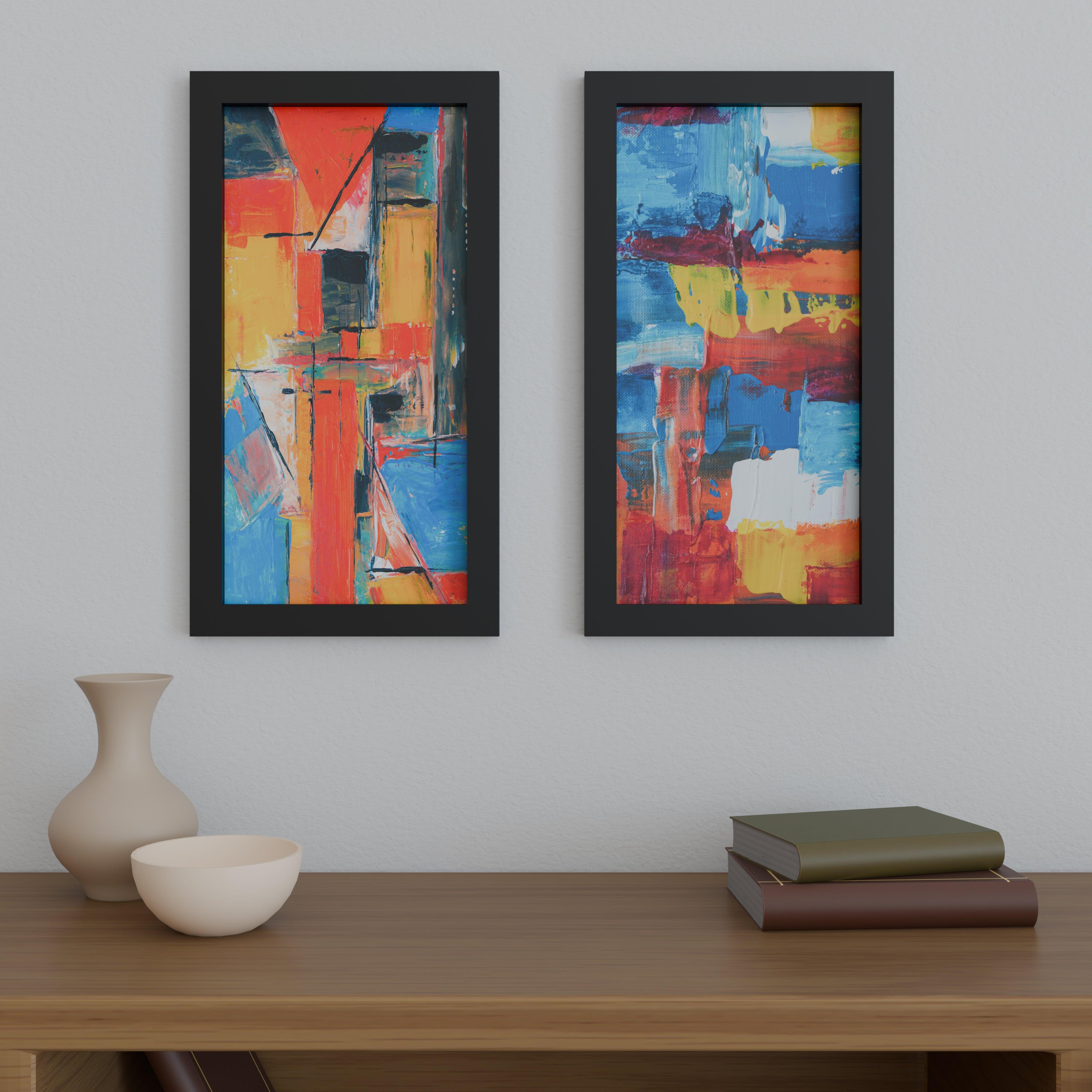 12x24 Matted Wood Frame - Signature Glass