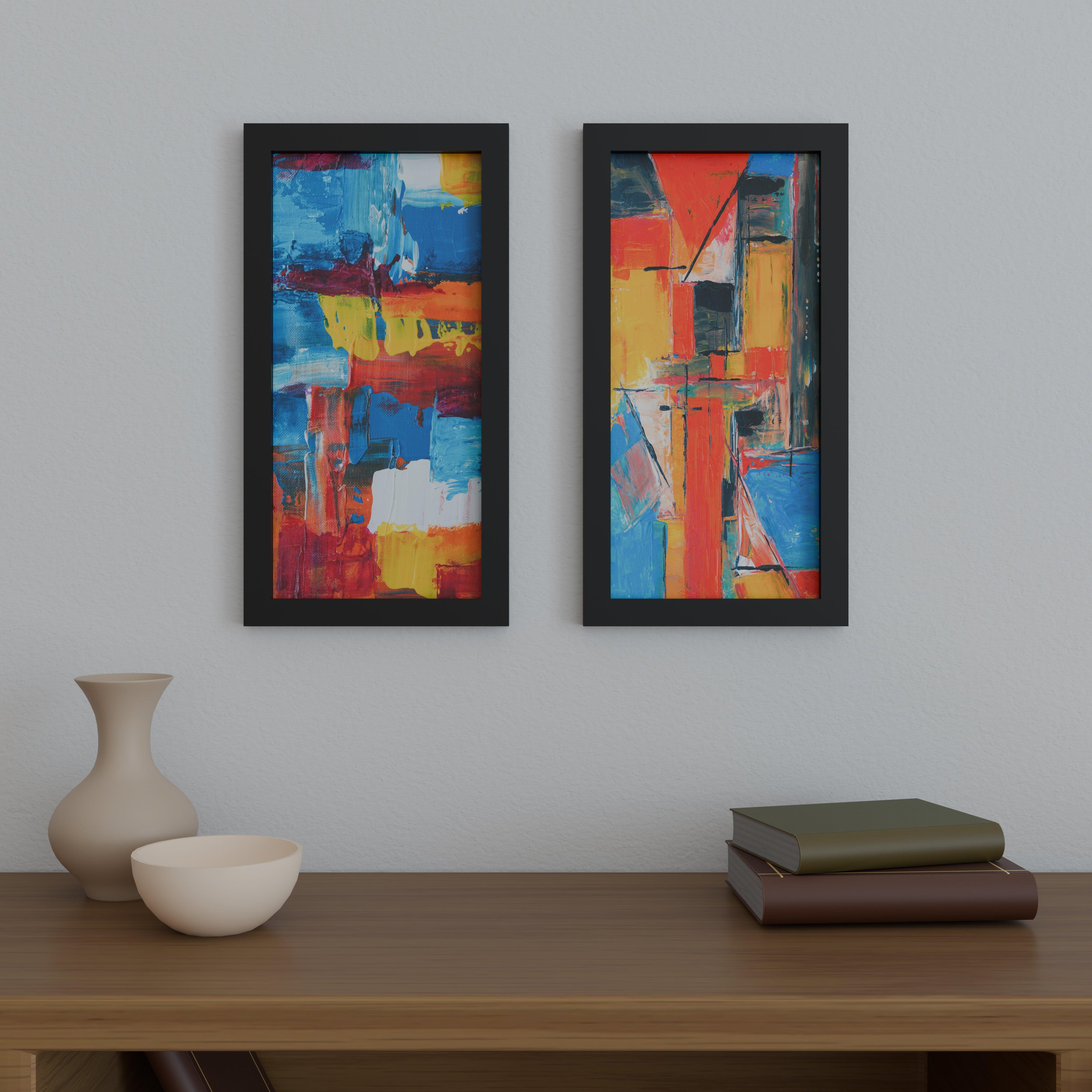 12x25 Matted Wood Frame - Signature Glass