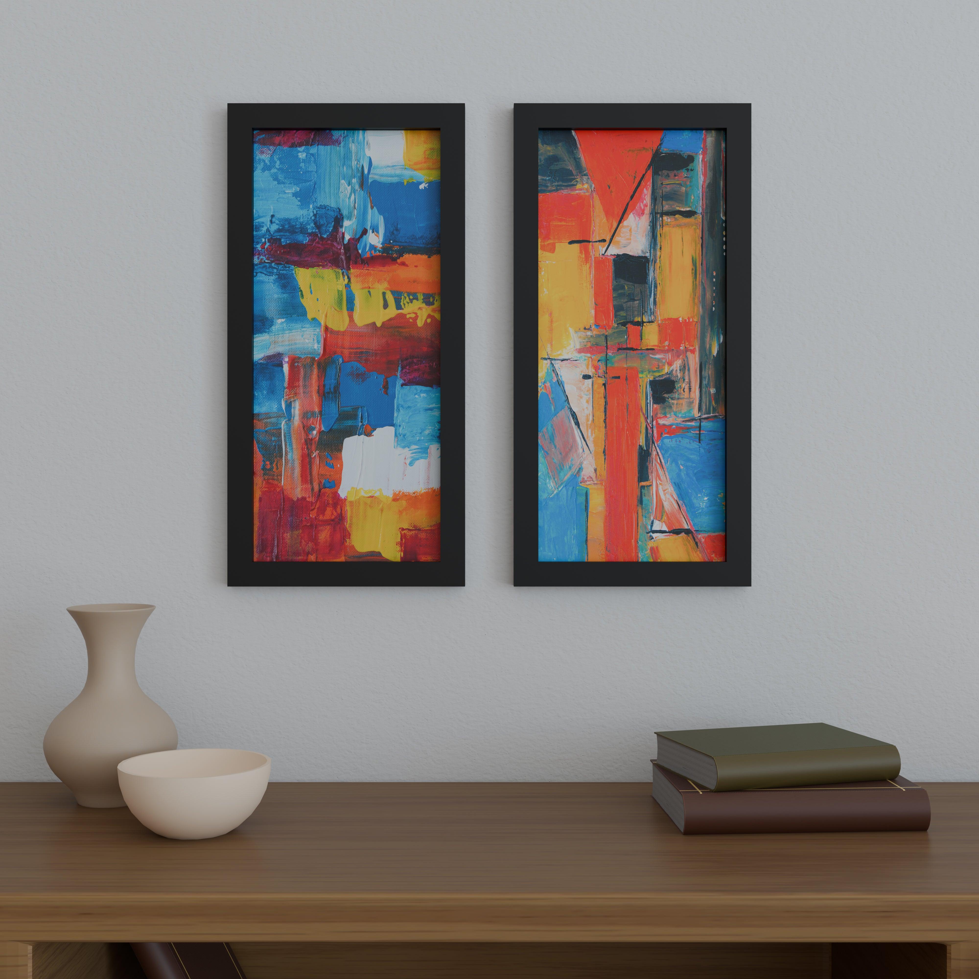 12x27 Matted Wood Frame - Signature Glass