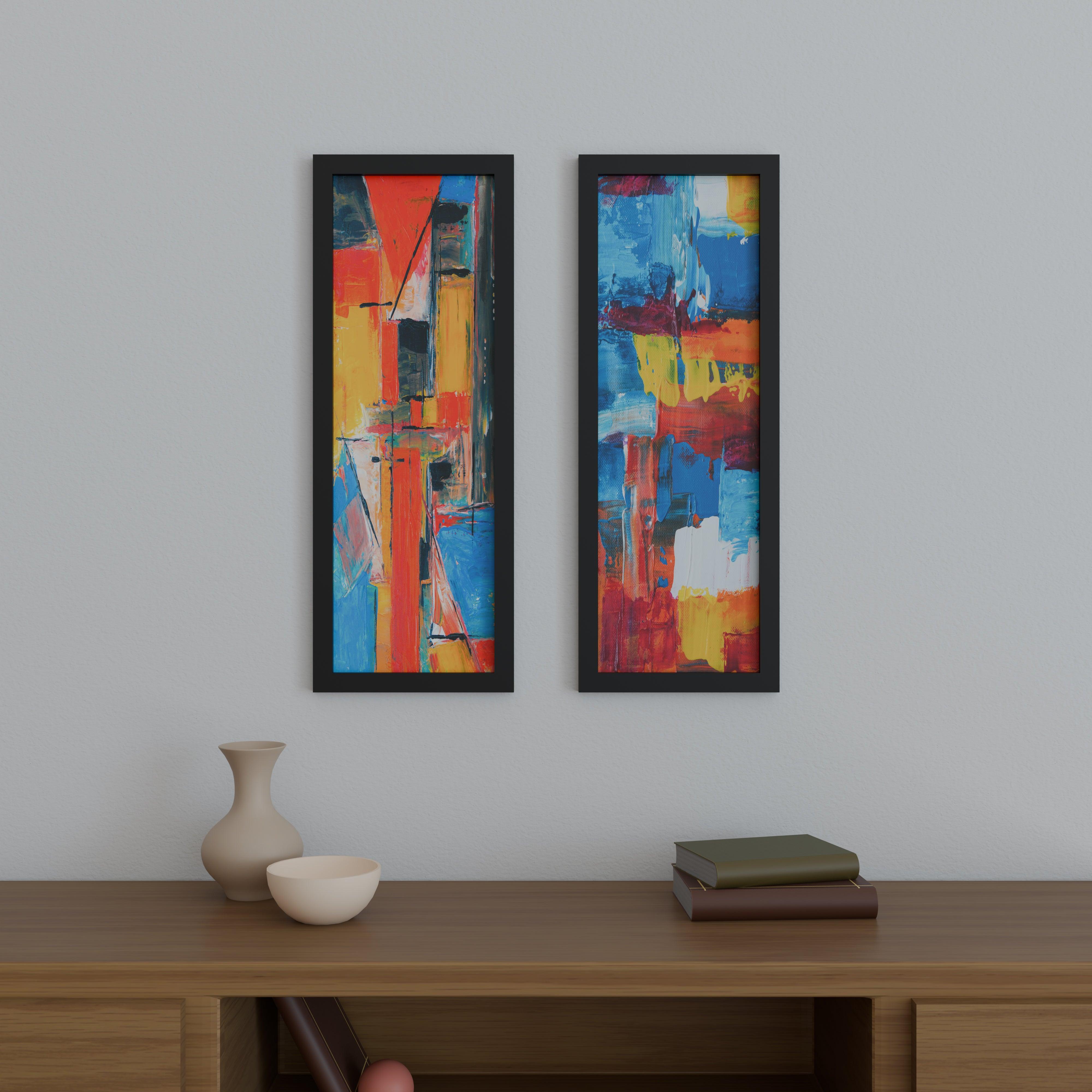 13x39 Matted Wood Frame - Signature Glass