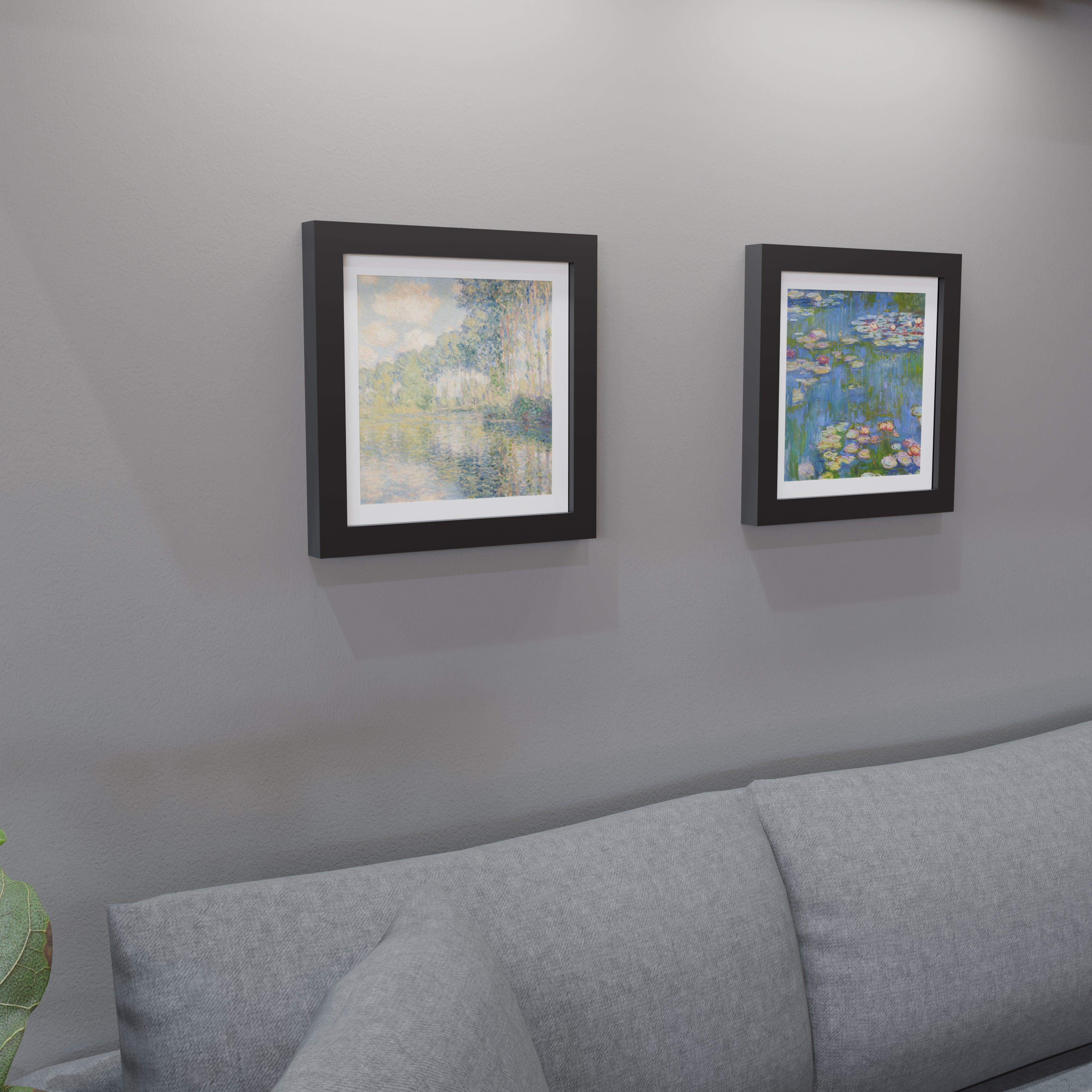 14x14 Matted Wood Frame - Signature Glass