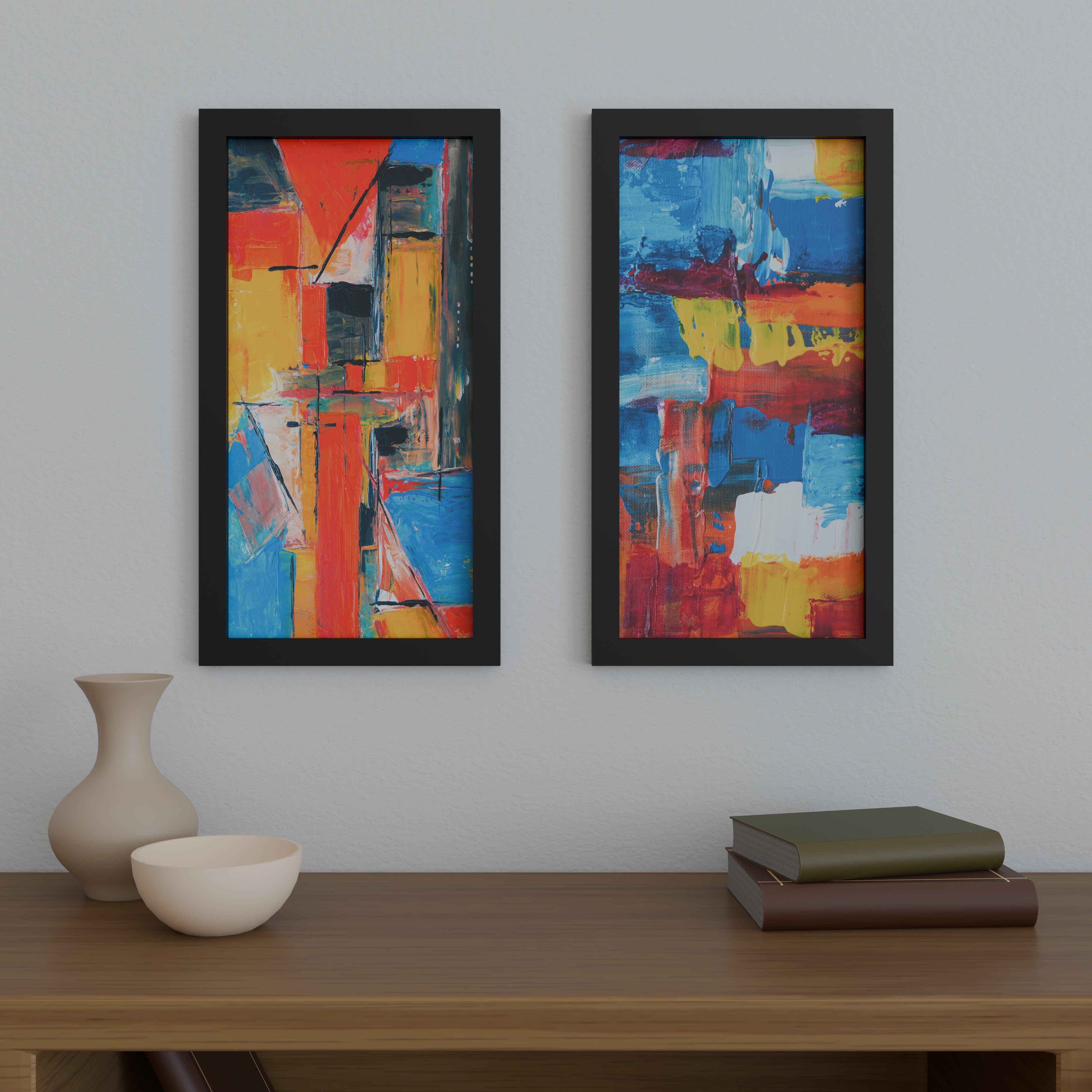 14x28 Matted Wood Frame - Signature Glass