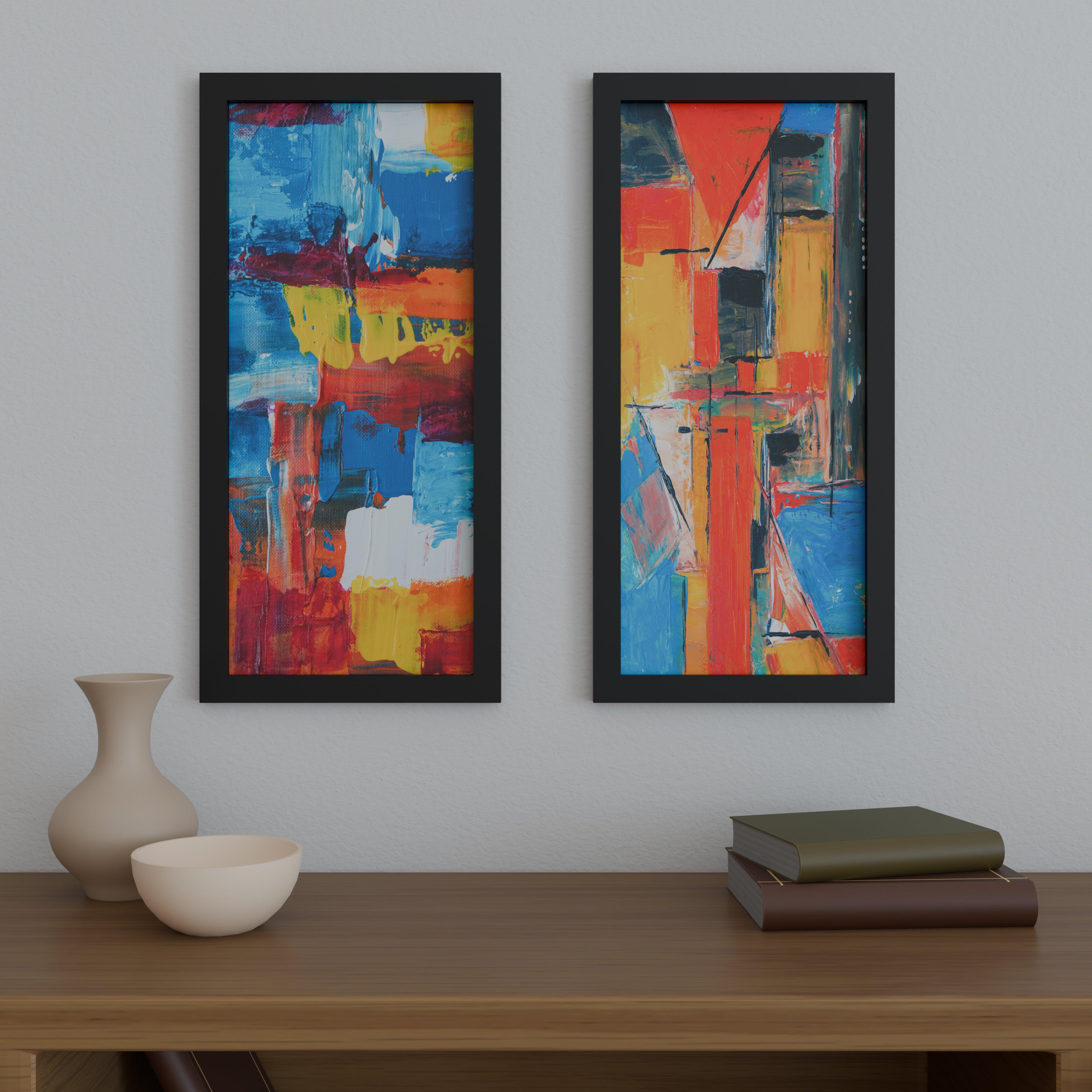 14x32 Matted Wood Frame - Signature Glass