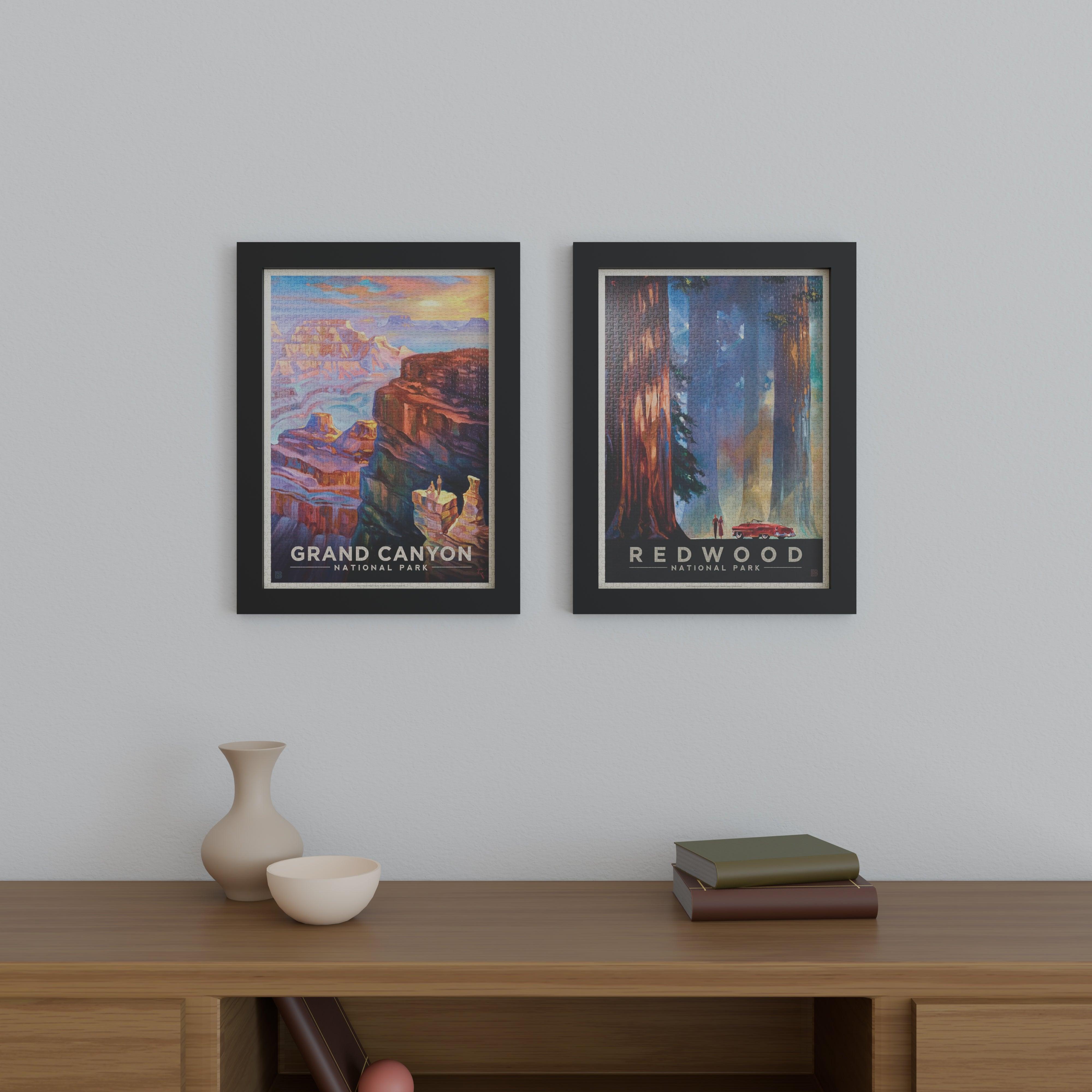 14.25x19.5 Matted Wood Frame - Signature Glass