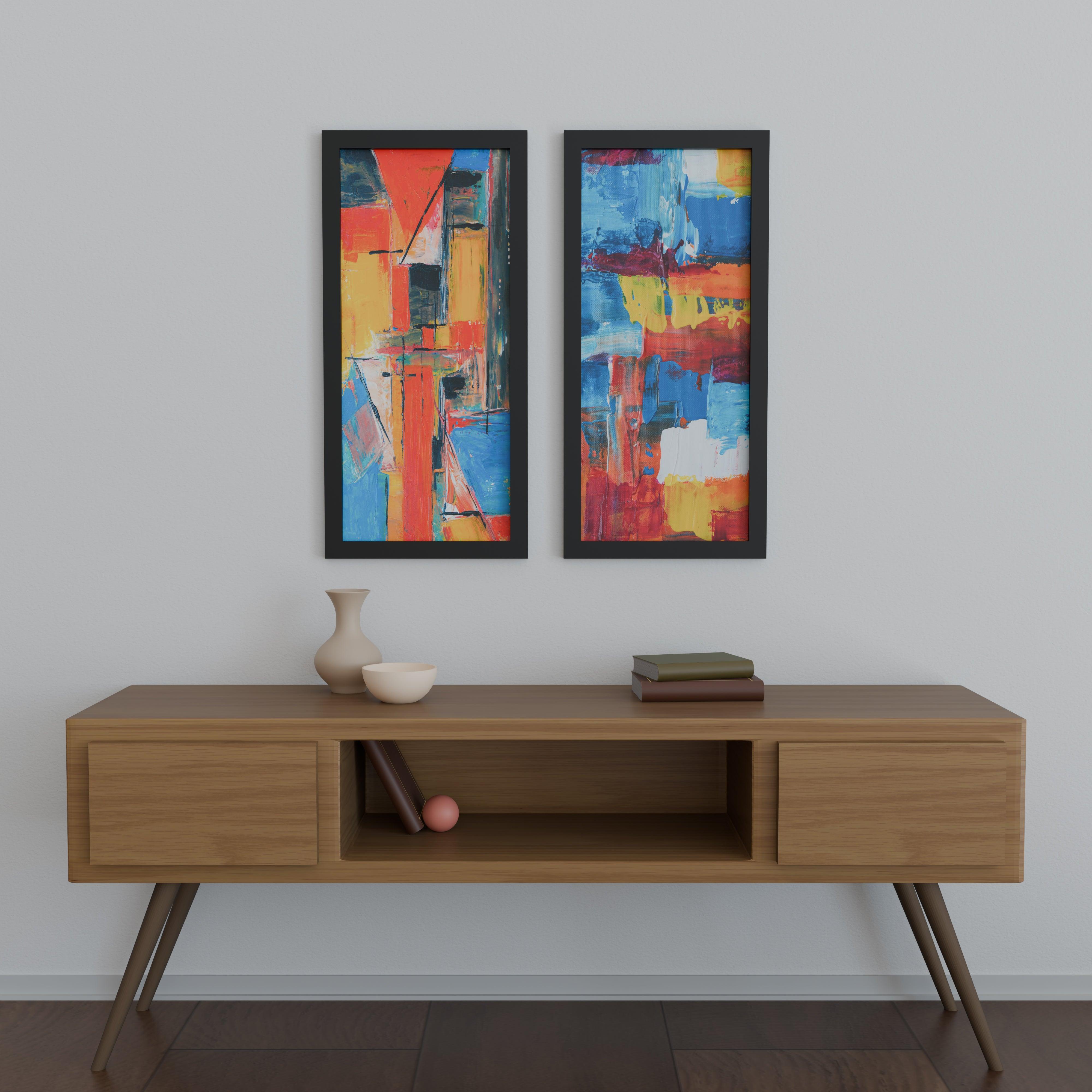 15x34 Matted Wood Frame - Signature Glass