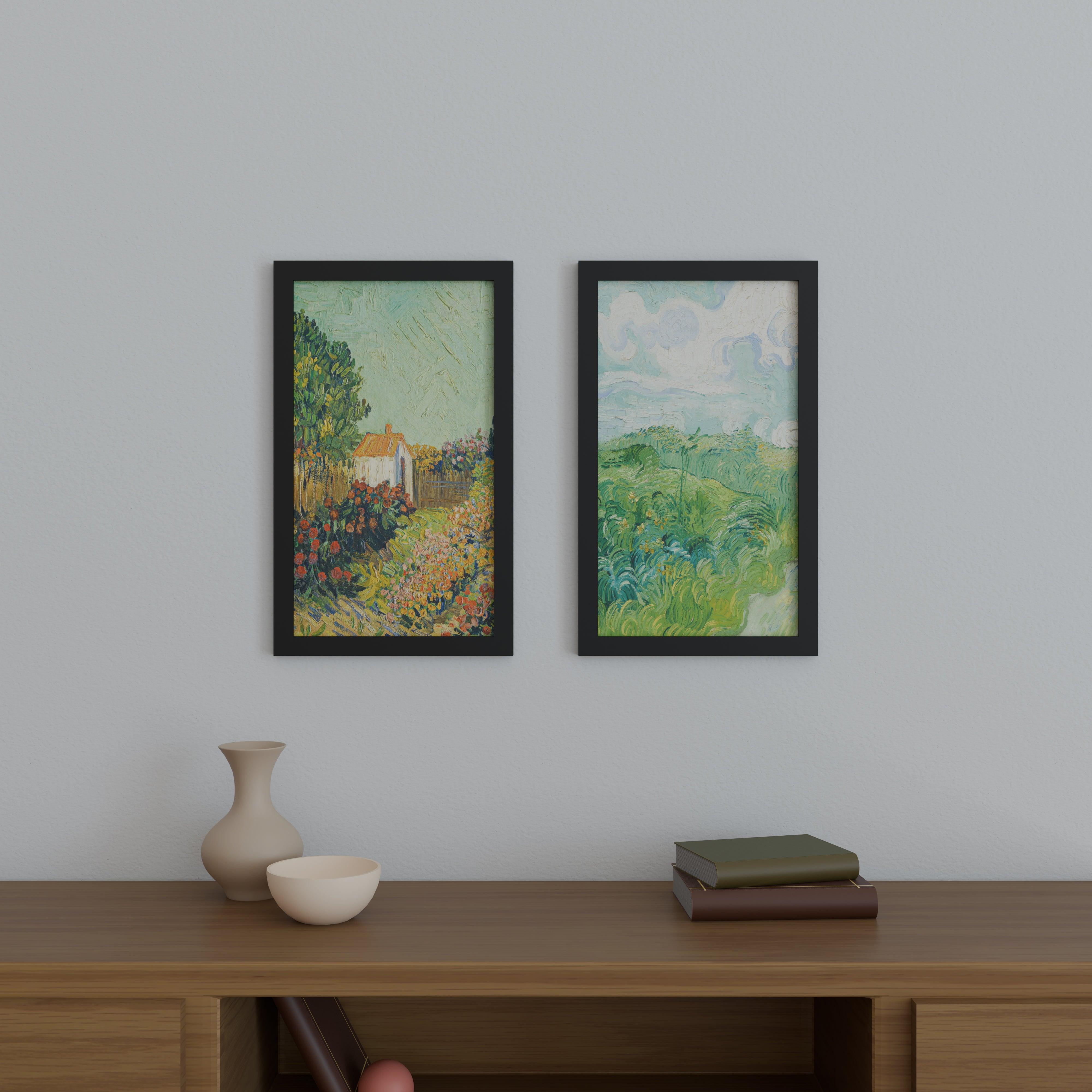 16x28 Matted Wood Frame - Signature Glass