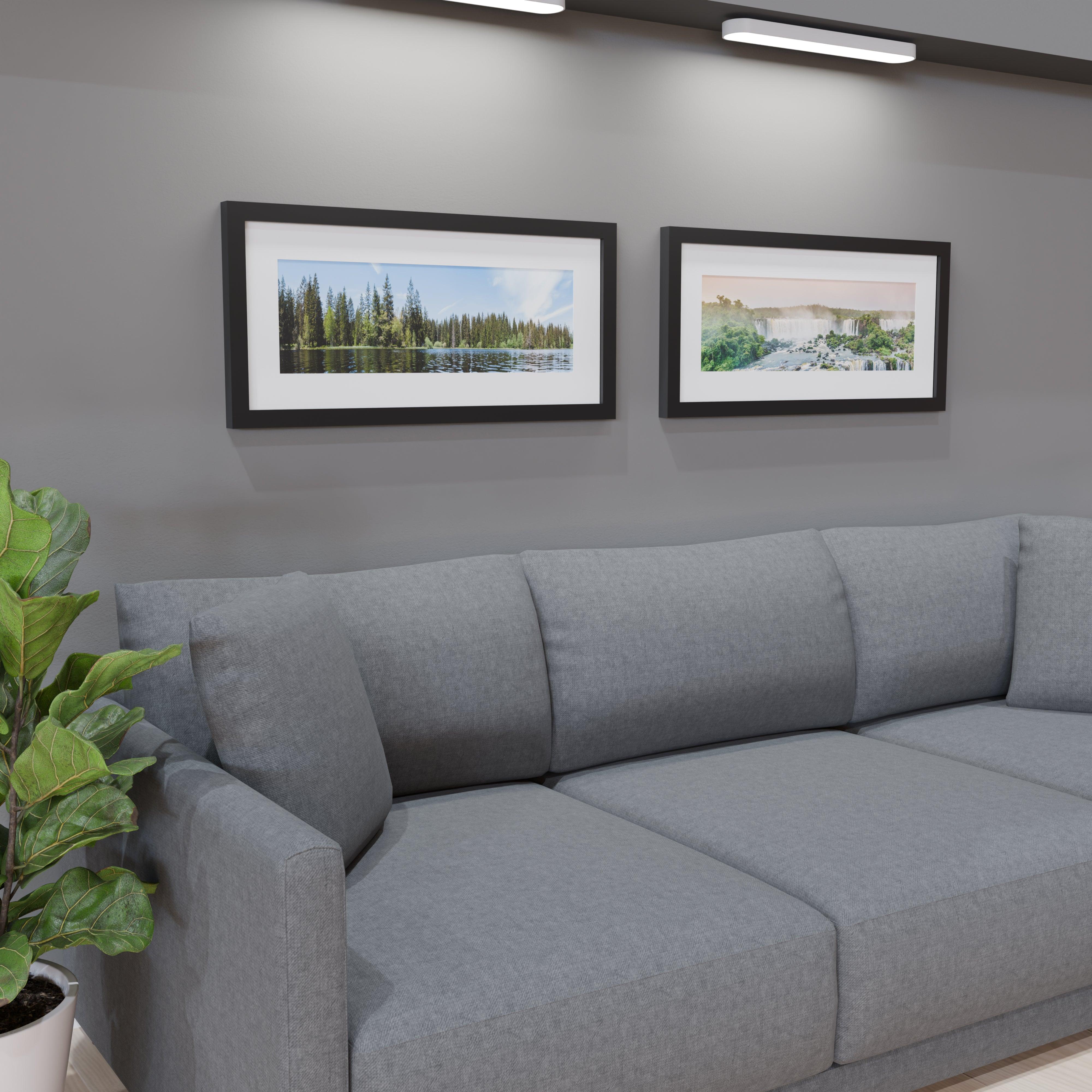 16x36 Marco Foto Madera Mate