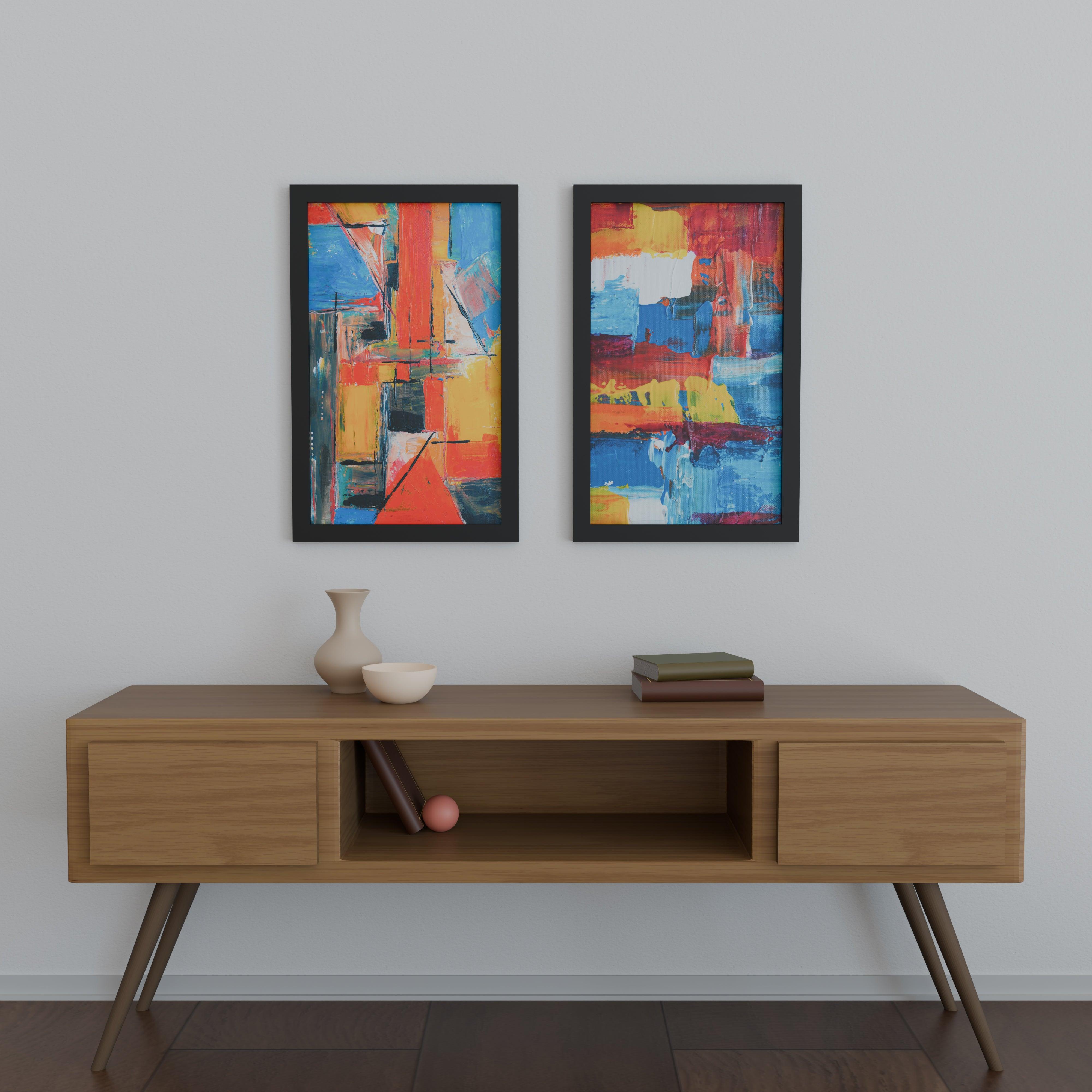 17x28 Matted Wood Frame - Signature Glass