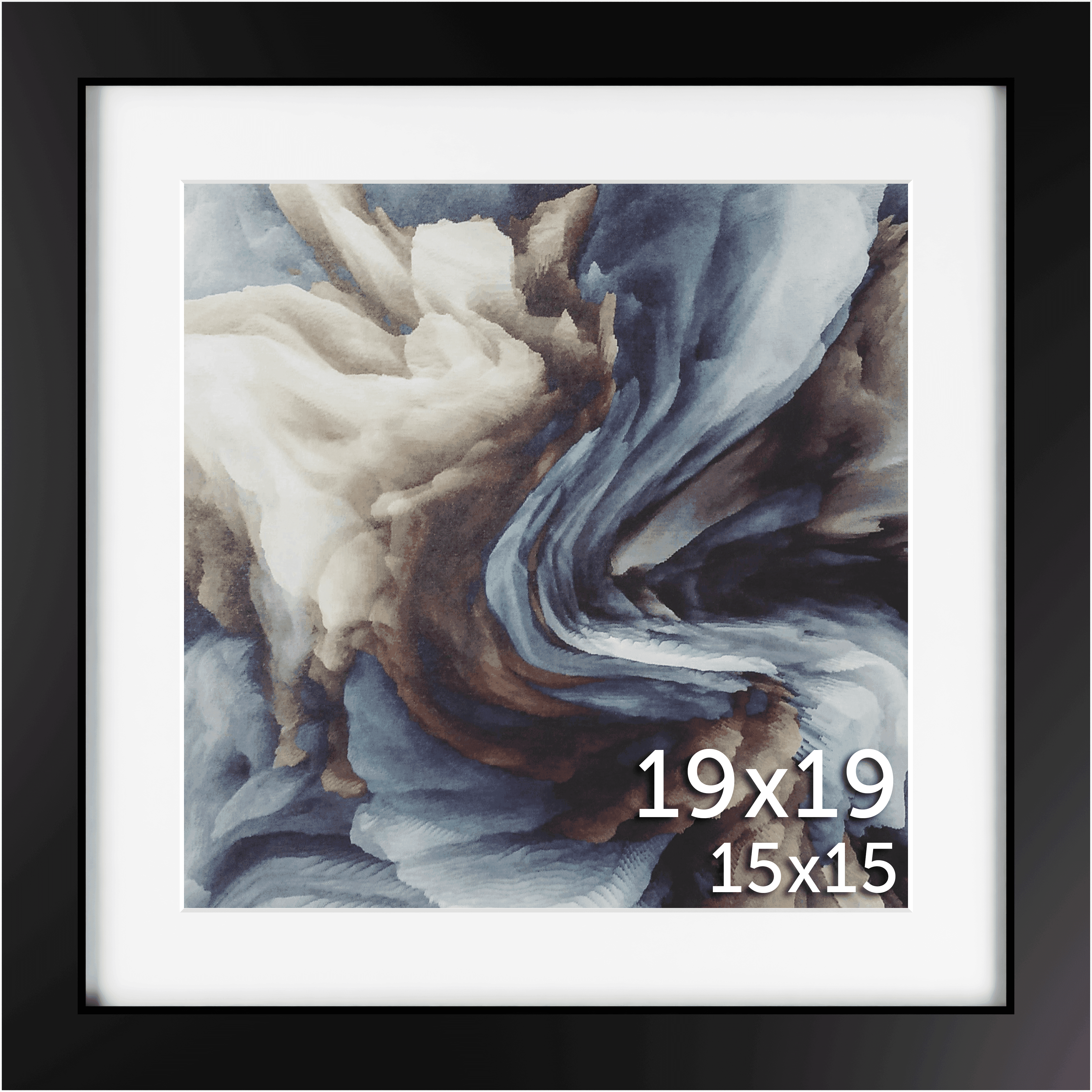 19x19 Matted Frame - Frame Amo
