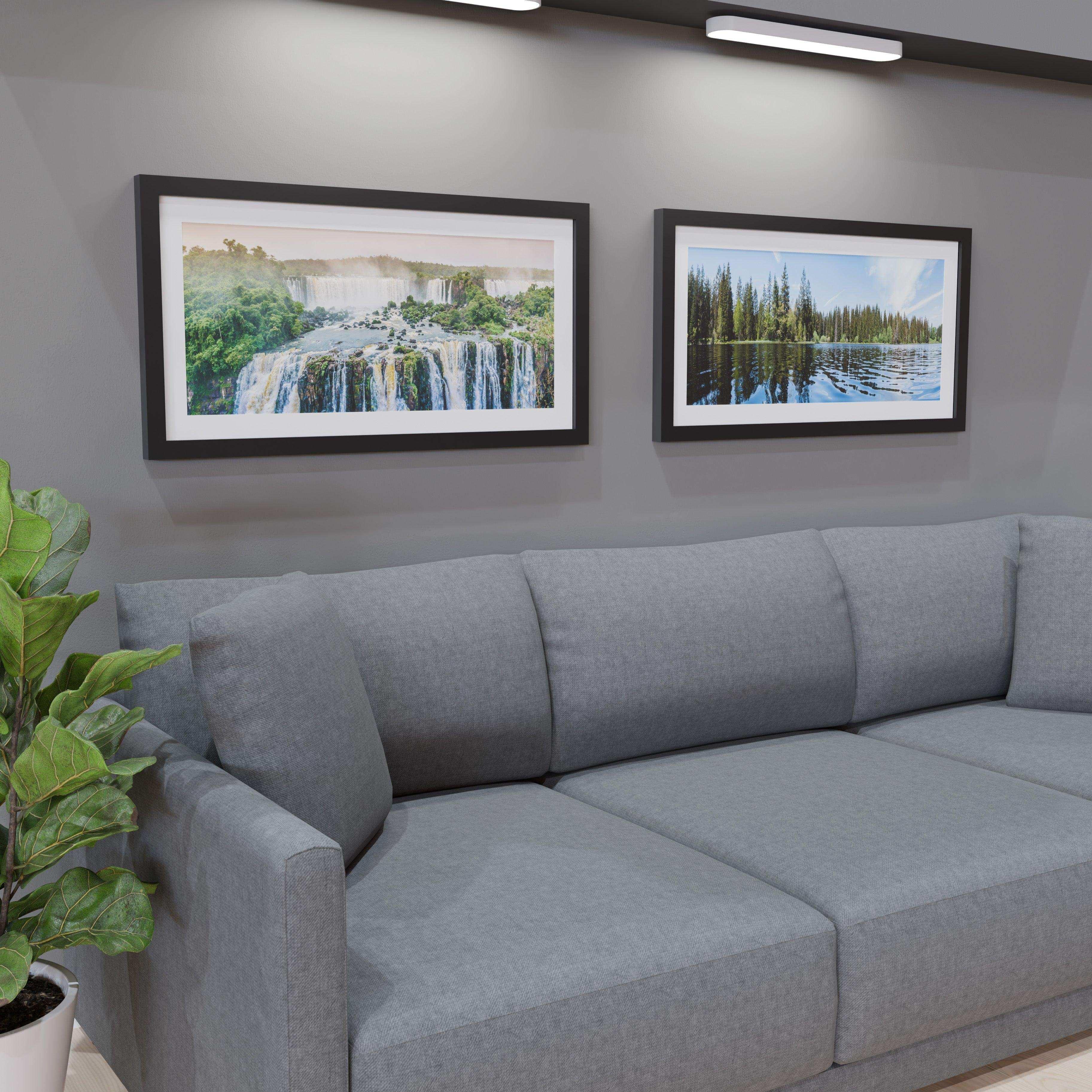 20x40 Matted Wood Frame - Signature Glass