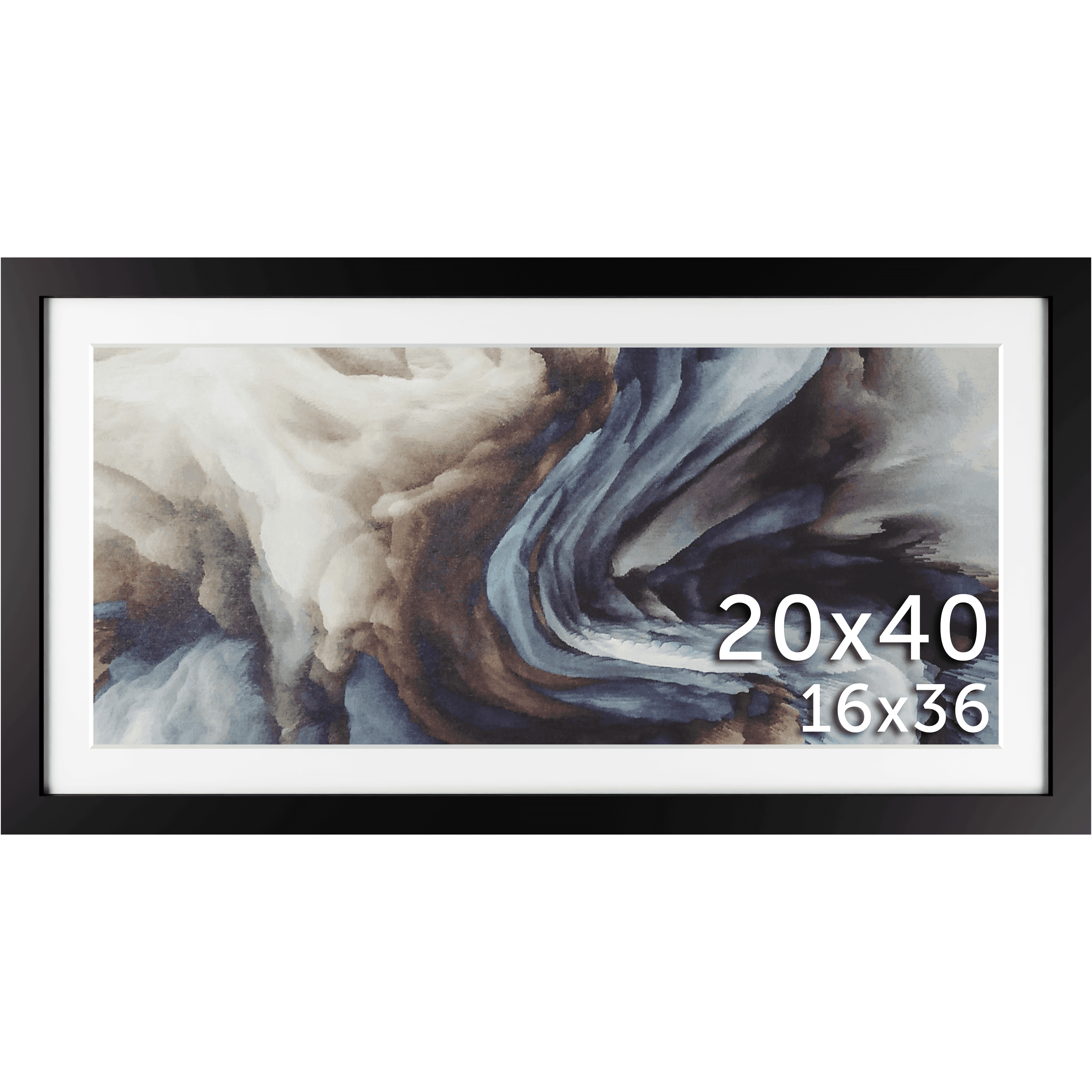 20x40 Matted Frame - Frame Amo