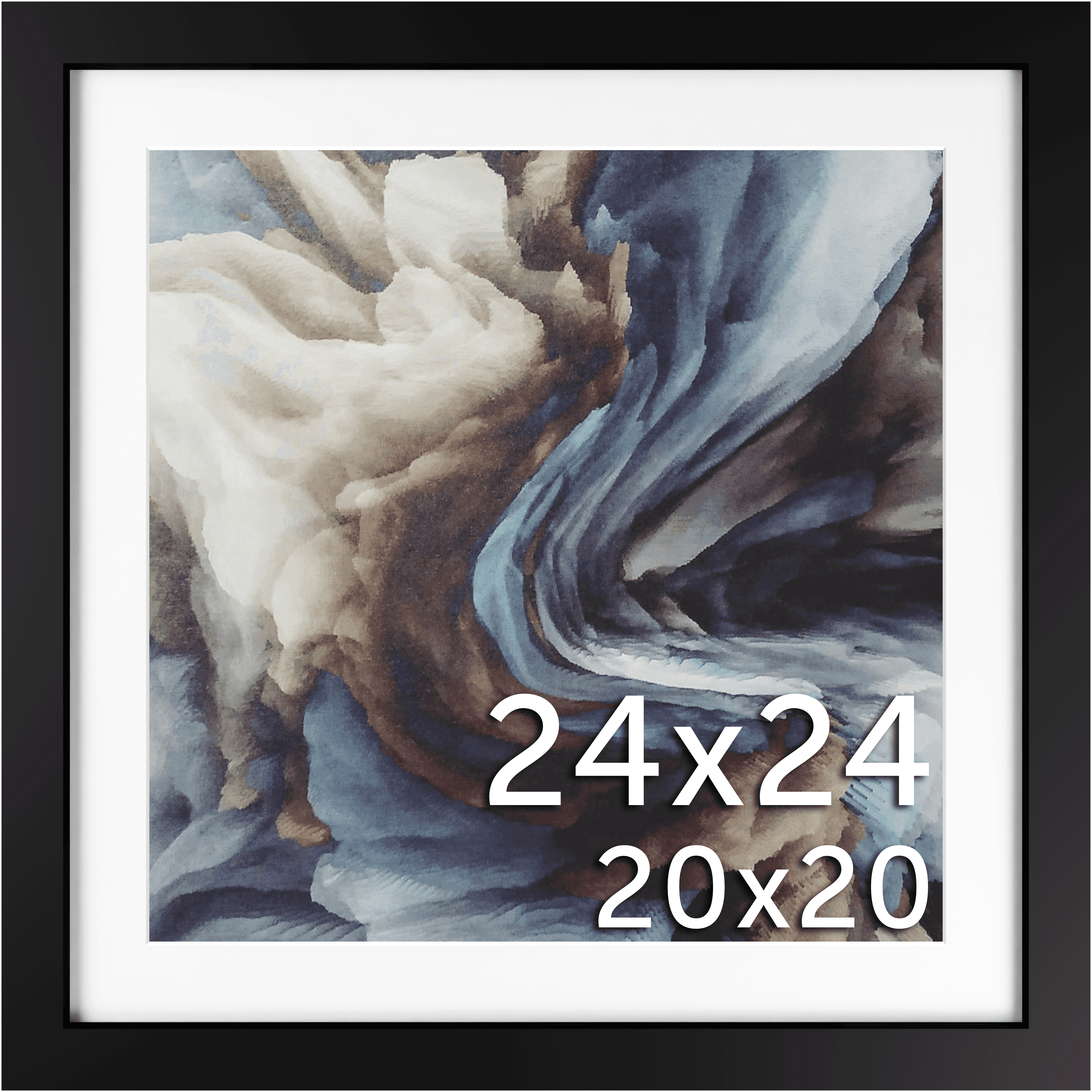 24x24 Matted Frame - Frame Amo