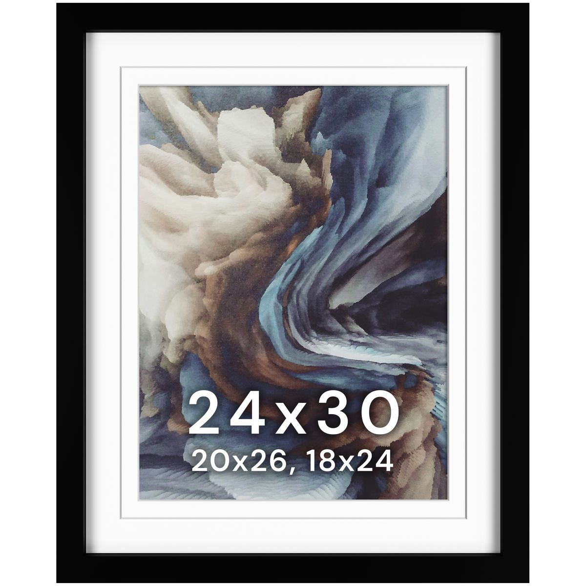 24x30 Marco Foto Madera Mate