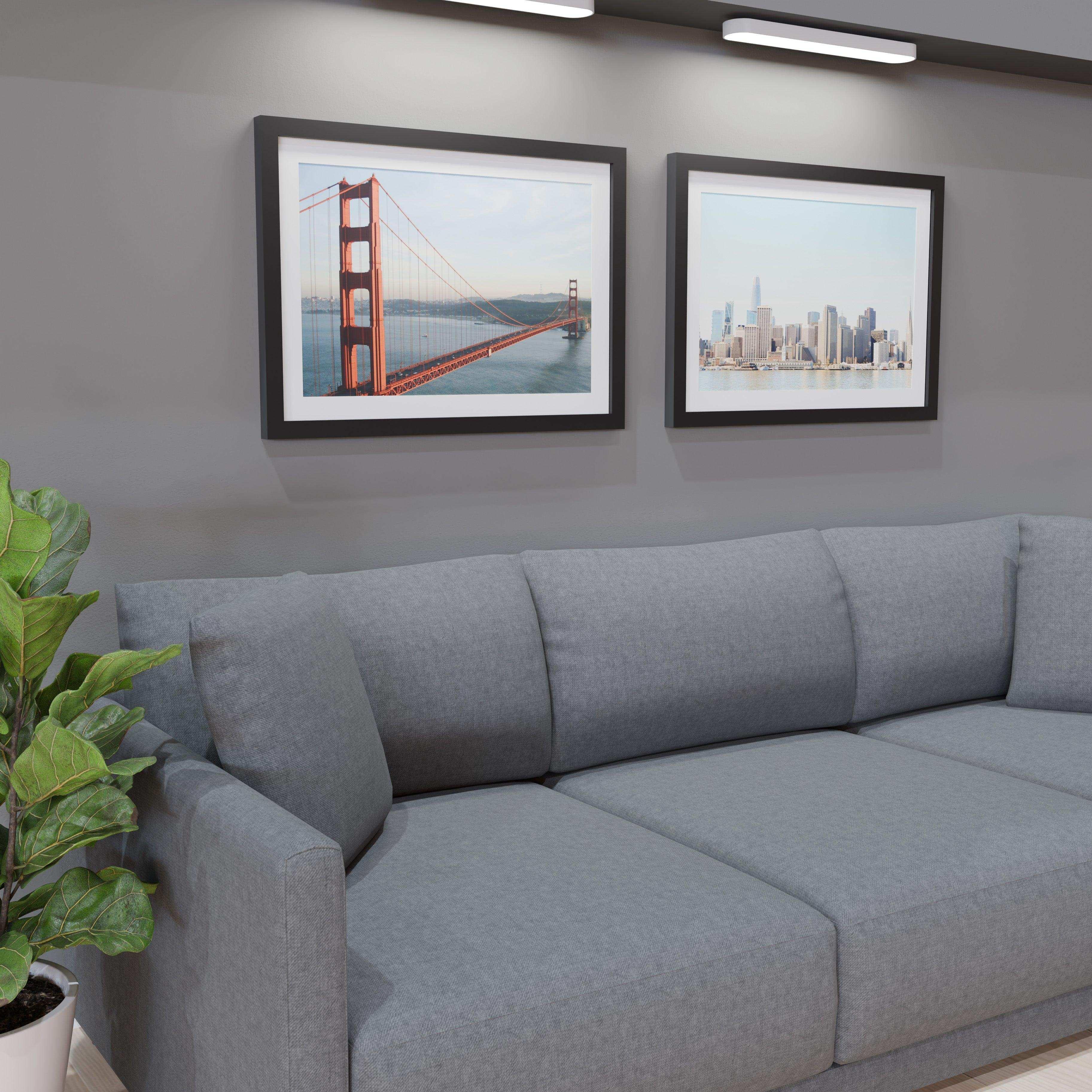 24x34 Marco Foto Madera Mate