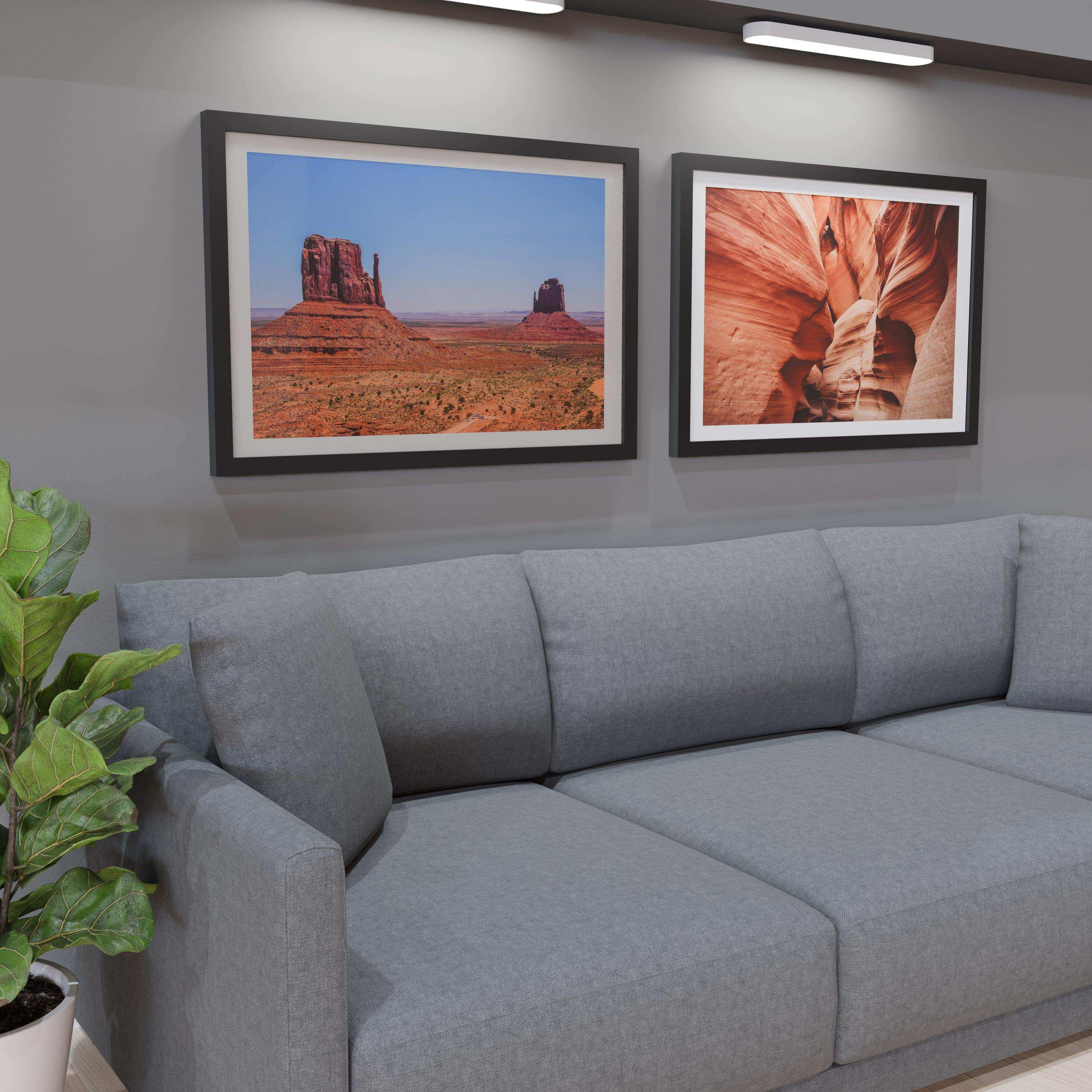 27x40 Matted Wood Frame - Signature Glass