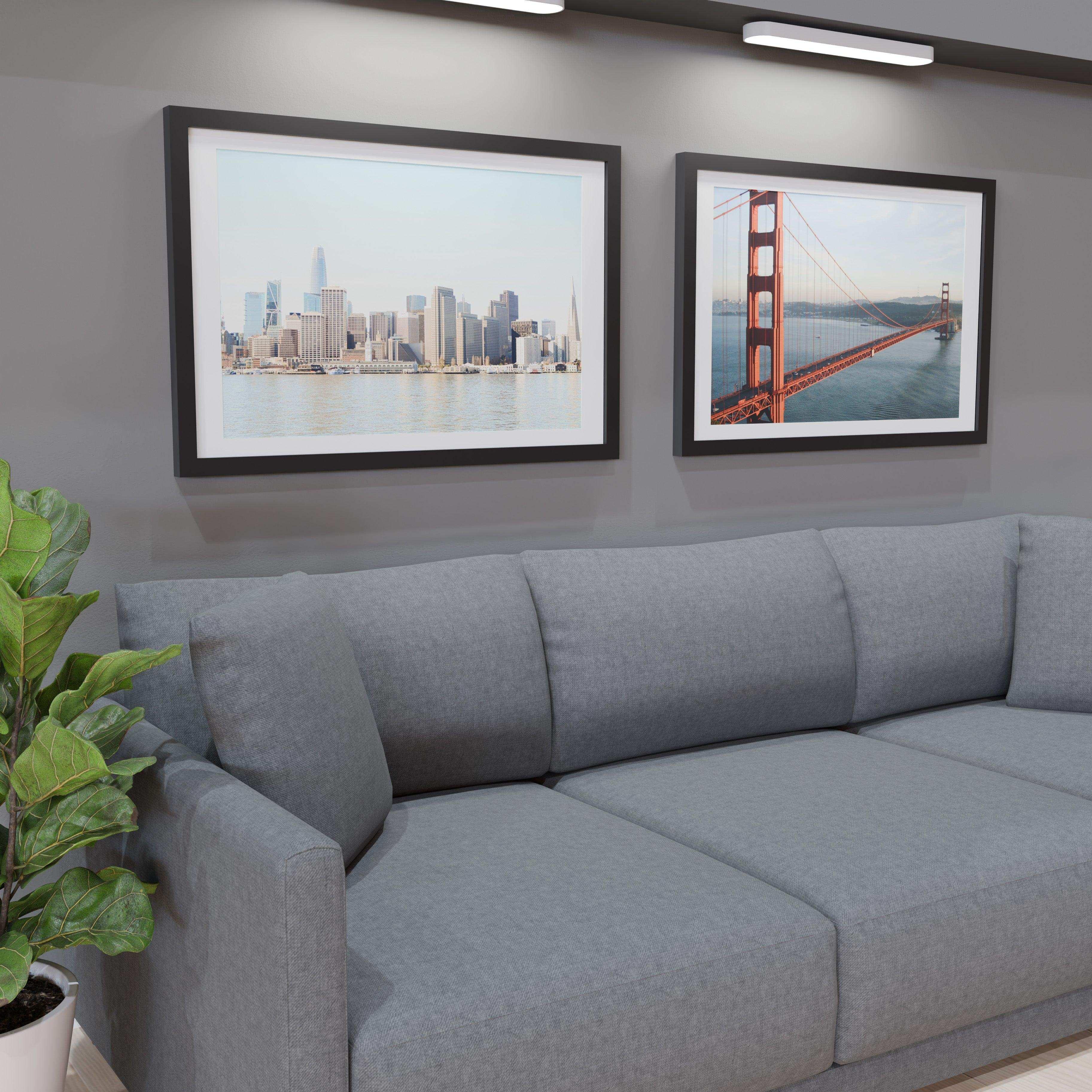 27x41 Marco Foto Madera Mate