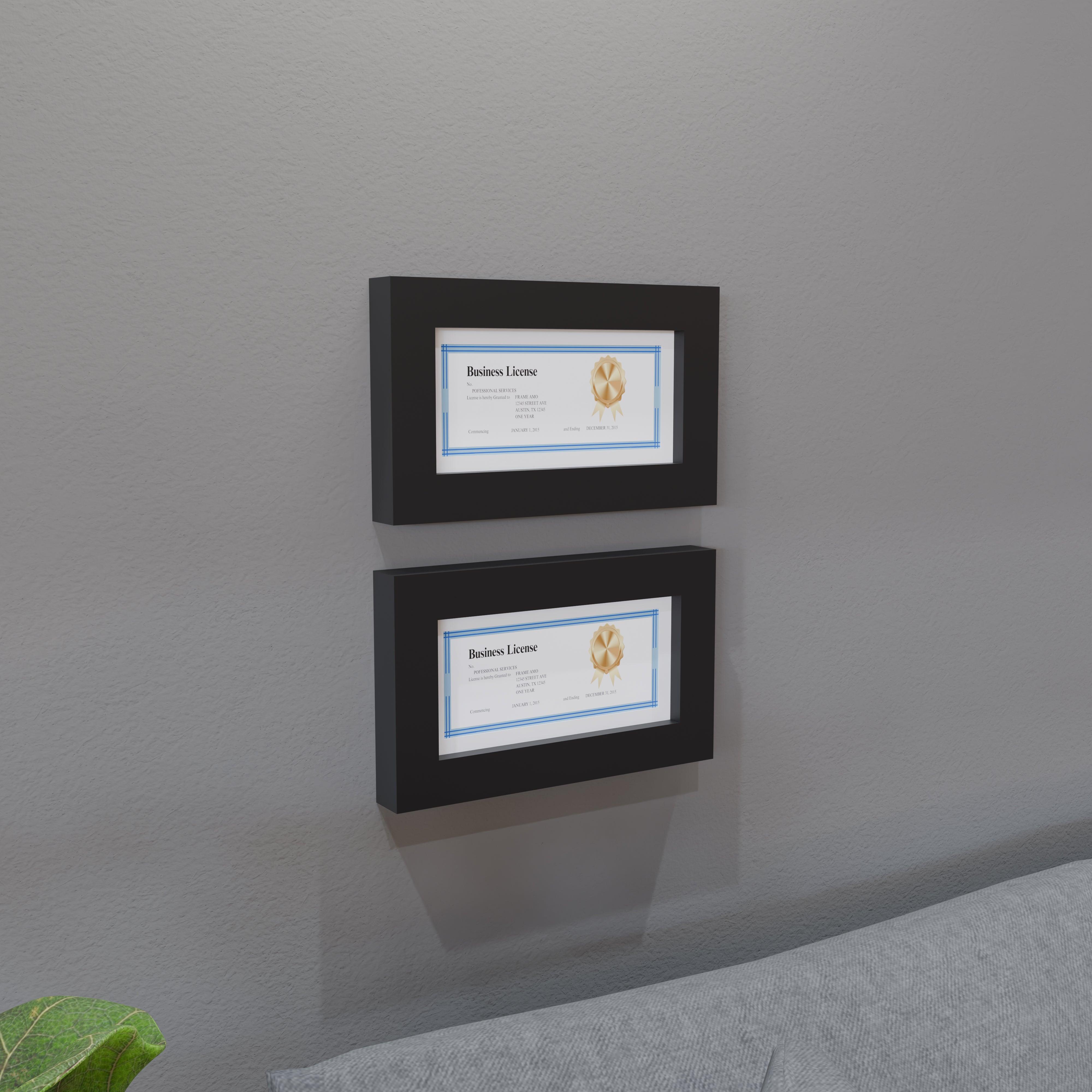 5x10 Matted Wood Frame - Signature Glass