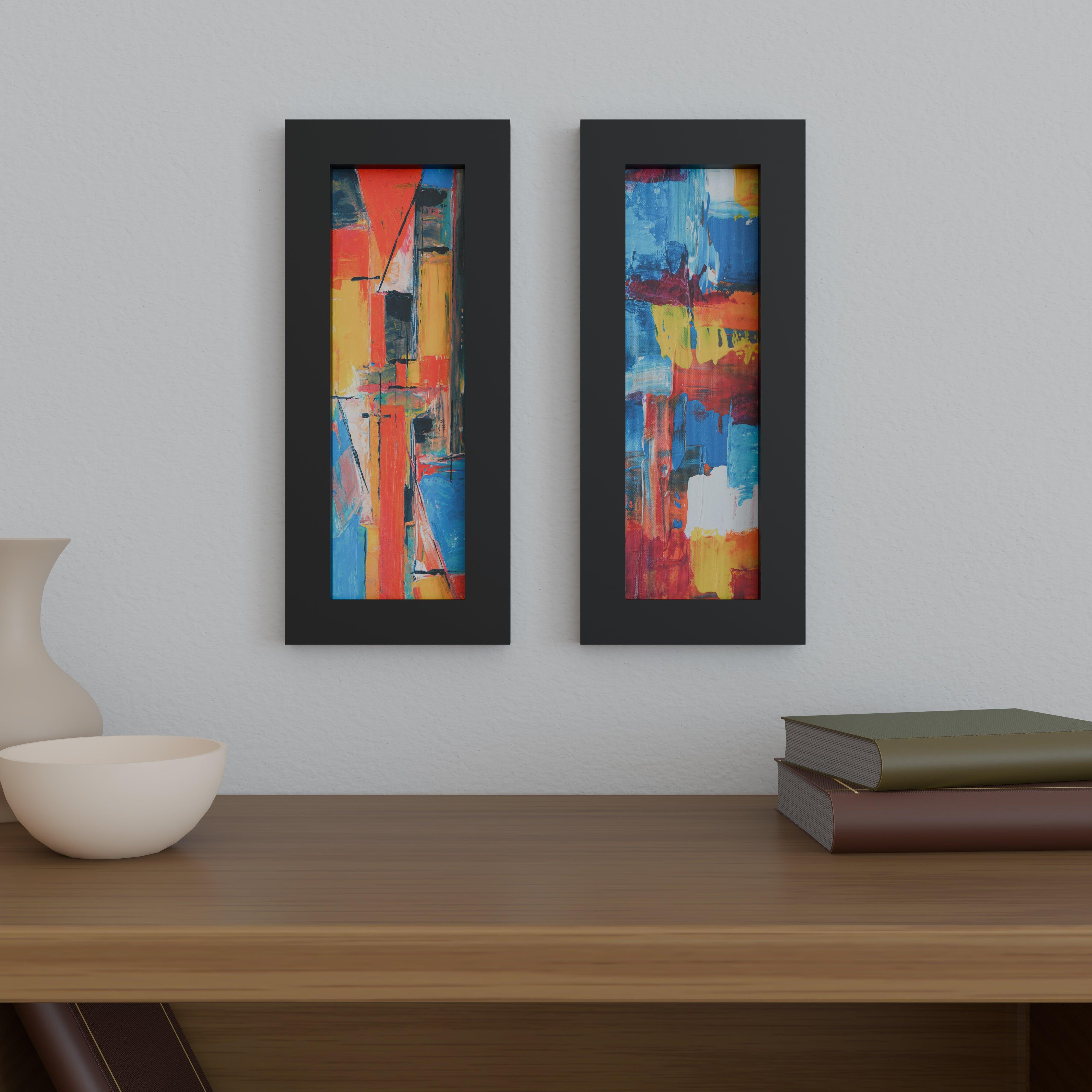 5x15 Matted Wood Frame - Signature Glass