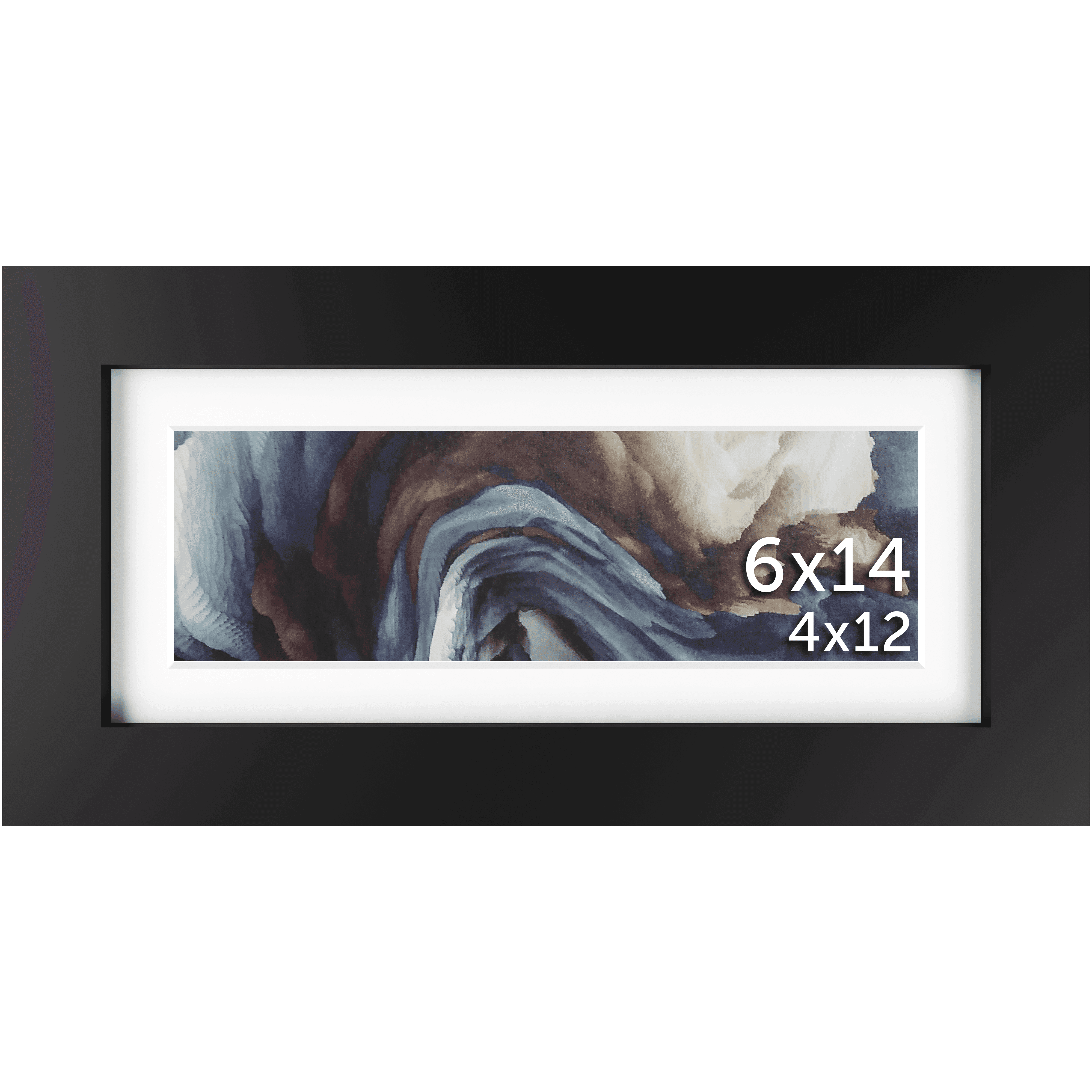 6x14 Matted Frame - Frame Amo