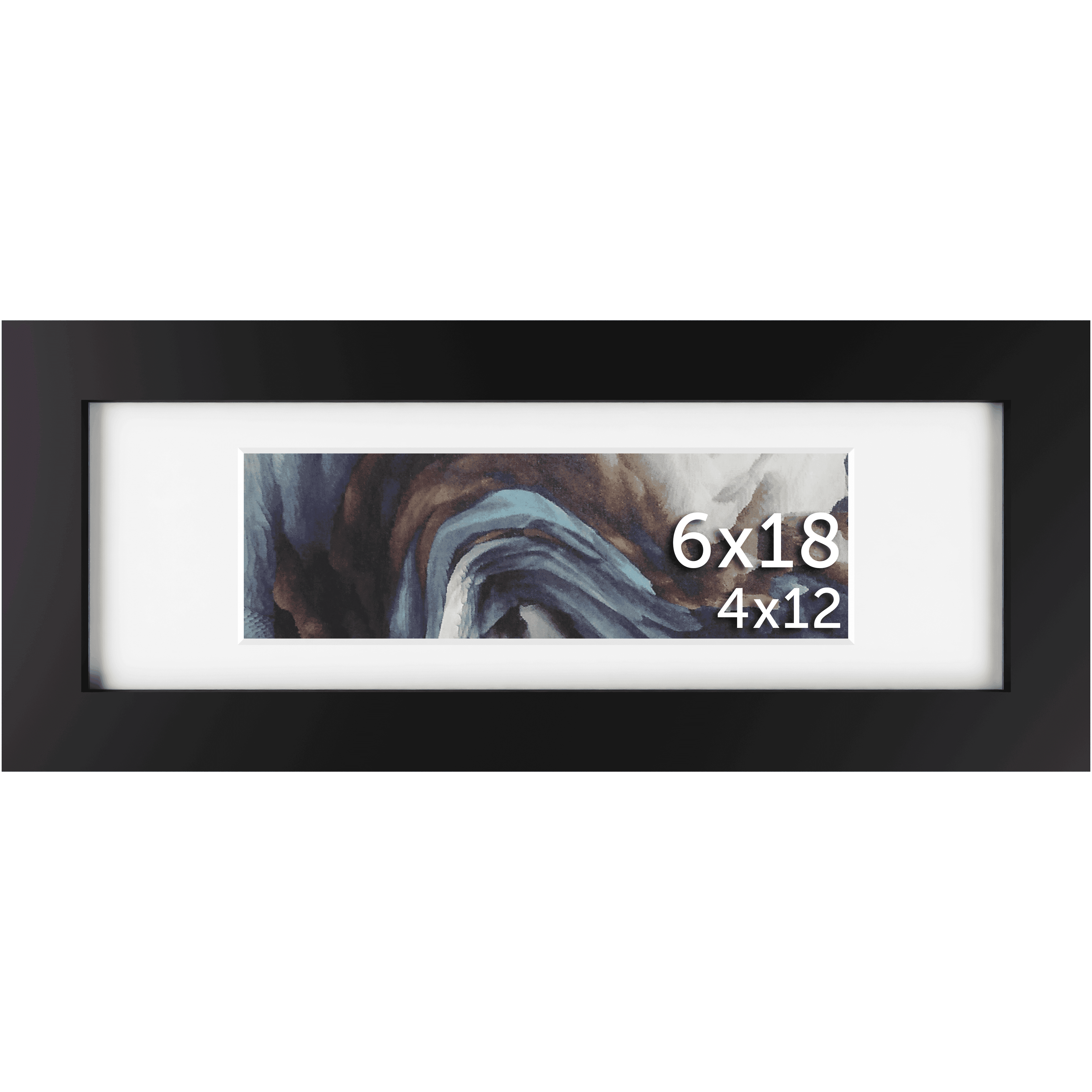 6x18 Matted Frame - Frame Amo