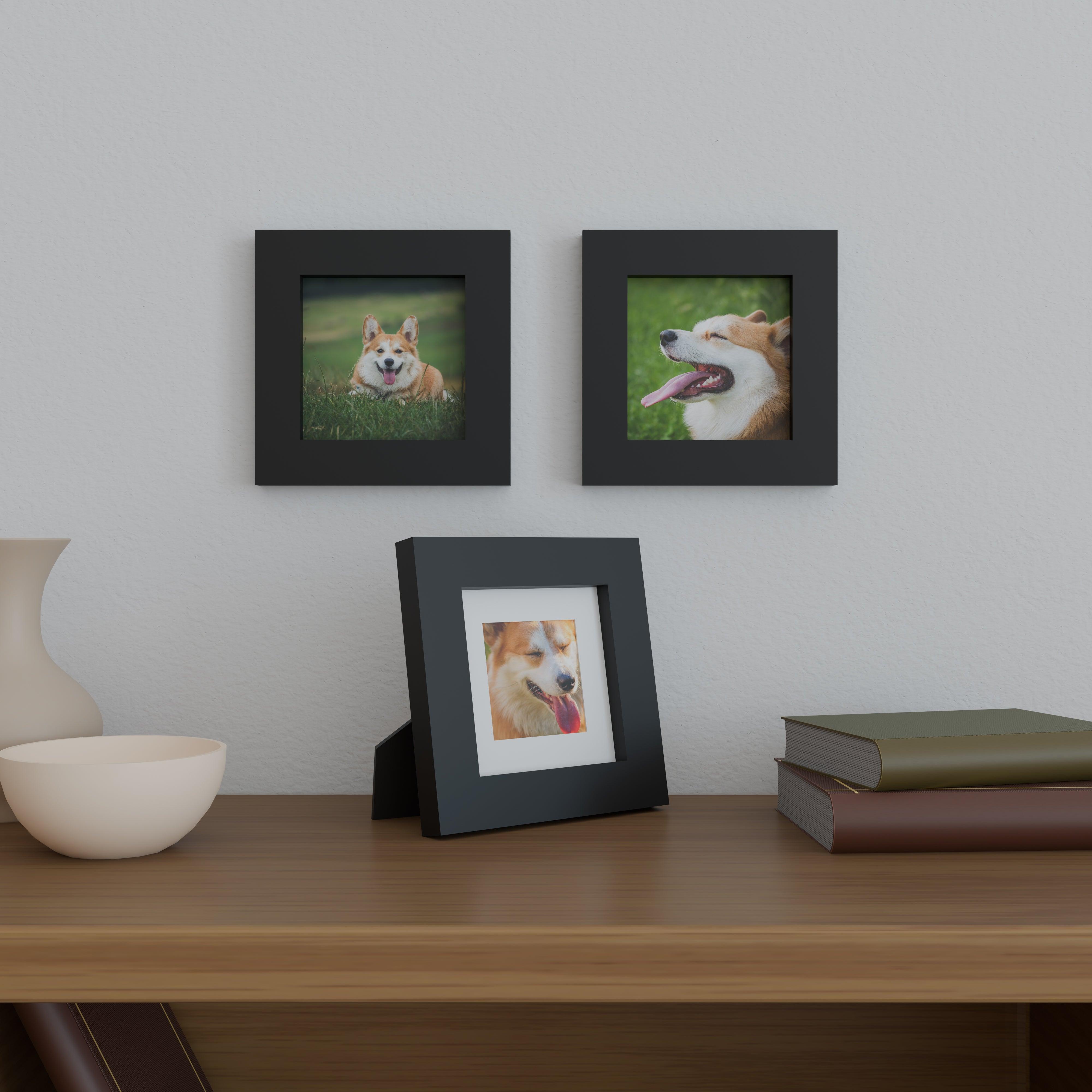 6x6 Matted Wood Frame - Signature Glass
